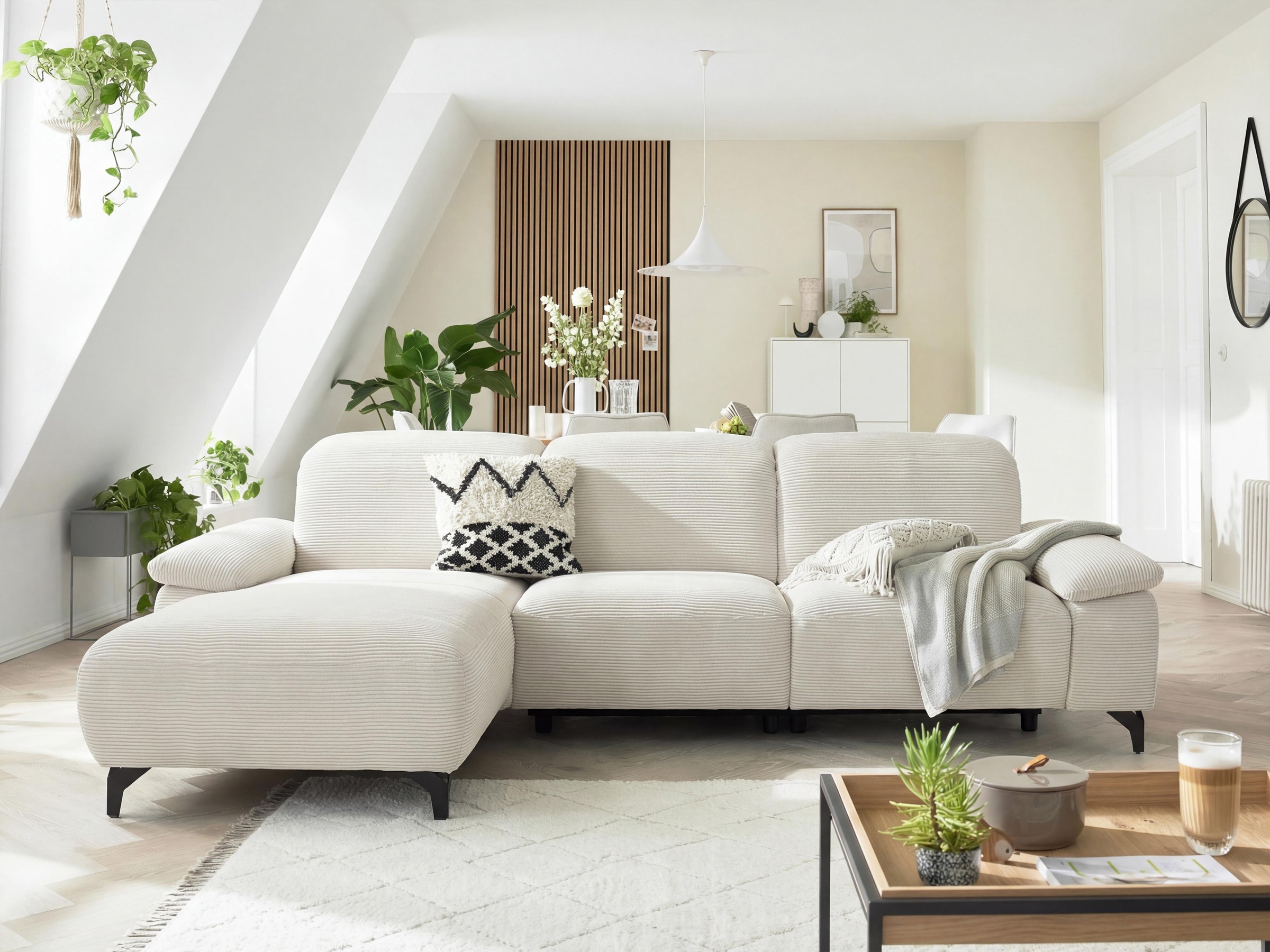 Musterring Ecksofa "MR370 mit/ohne Relaxfunktion, verschiedene Unterfederungen zur Auswahl" Farbe, Material, Sitzkomfort und Funktion wählbar, Maße 280 x 180 cm