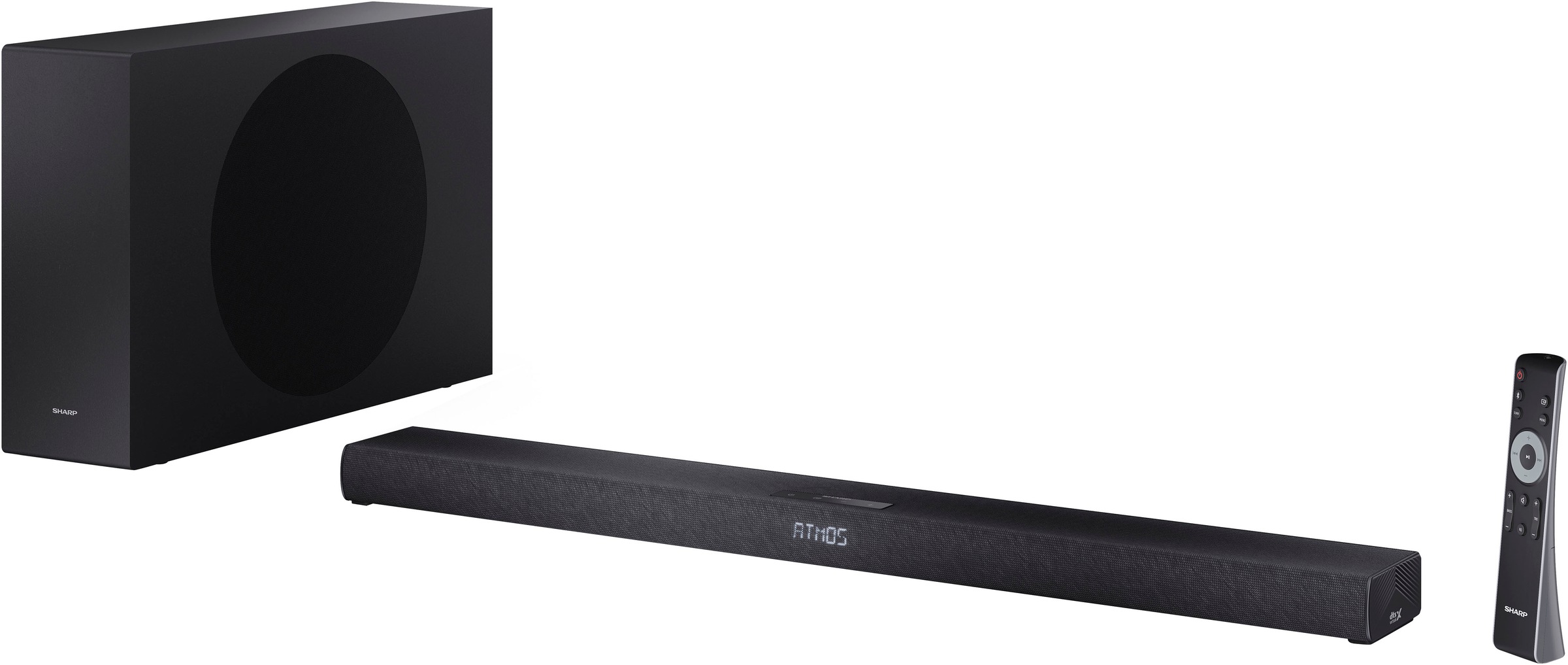 Sharp Soundbar »HT-SBW320« 2.1 (Bluetooth Dolby Digital | Equalizer | Kabellos | Nacht Modus | USB-Wiedergabe )