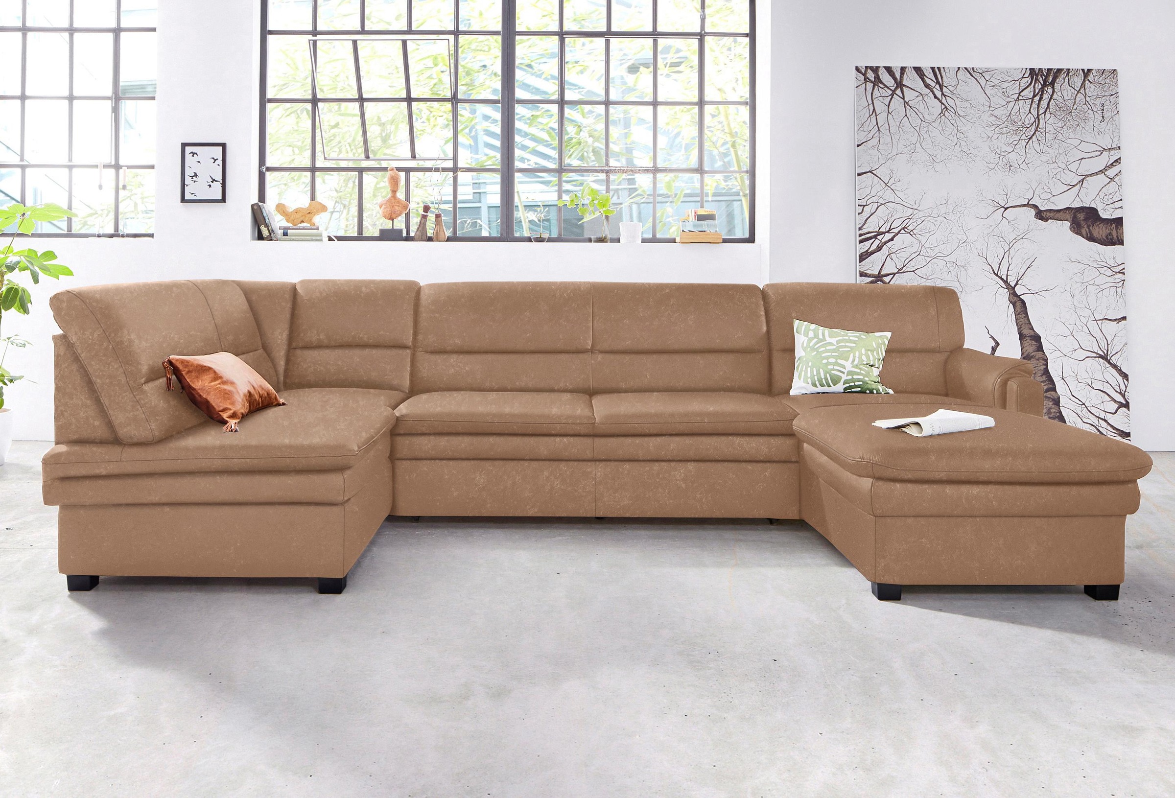 sit&more Wohnlandschaft mit Federkern, wahlweise mit Bettfunktion günstig online kaufen