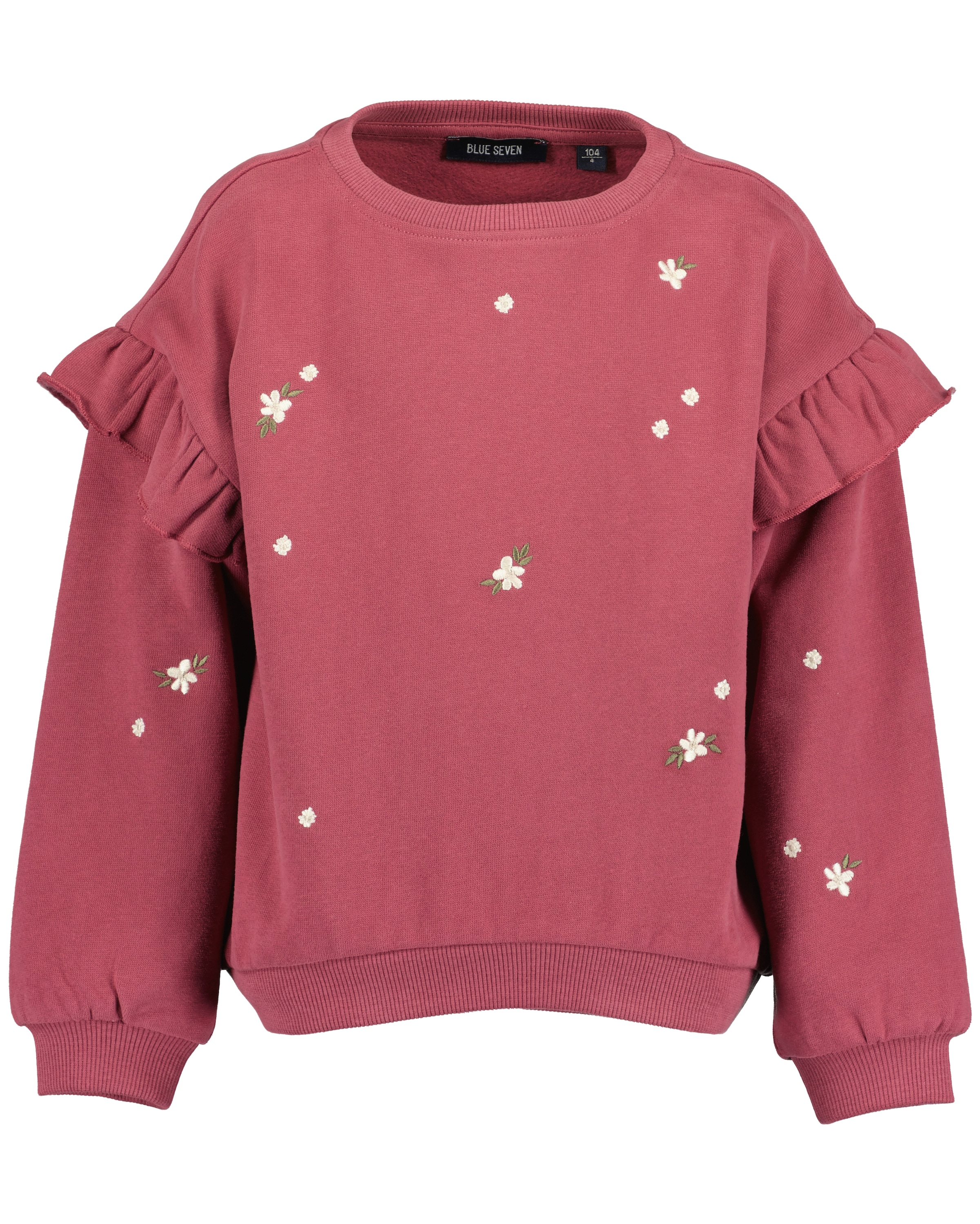 BLUE SEVEN Mädchen Sweater "Sweatshirt", rosa, Gr. 98, 100% Baumwolle, Sweatshirts