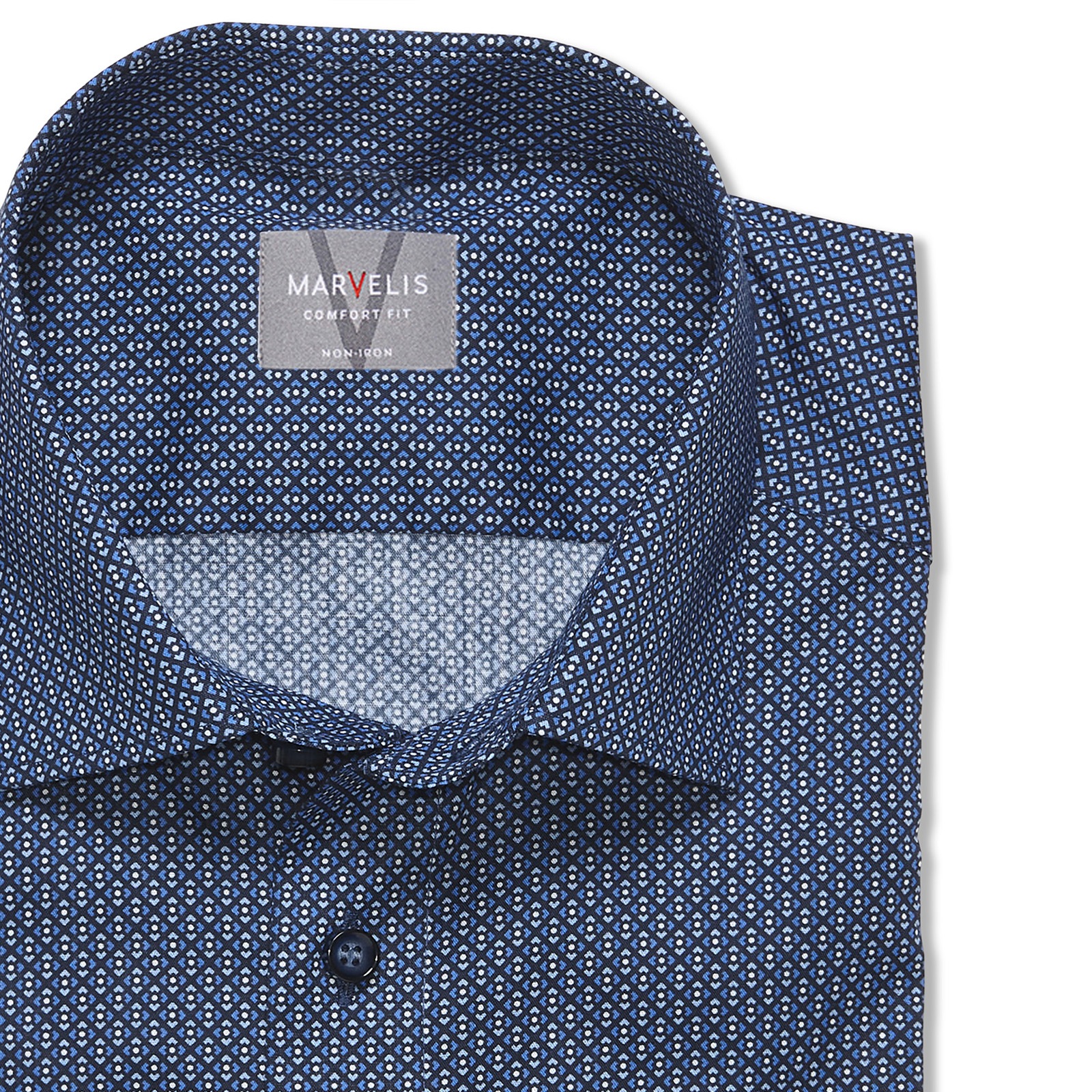 MARVELIS Langarmhemd mit Minimal-Print günstig online kaufen