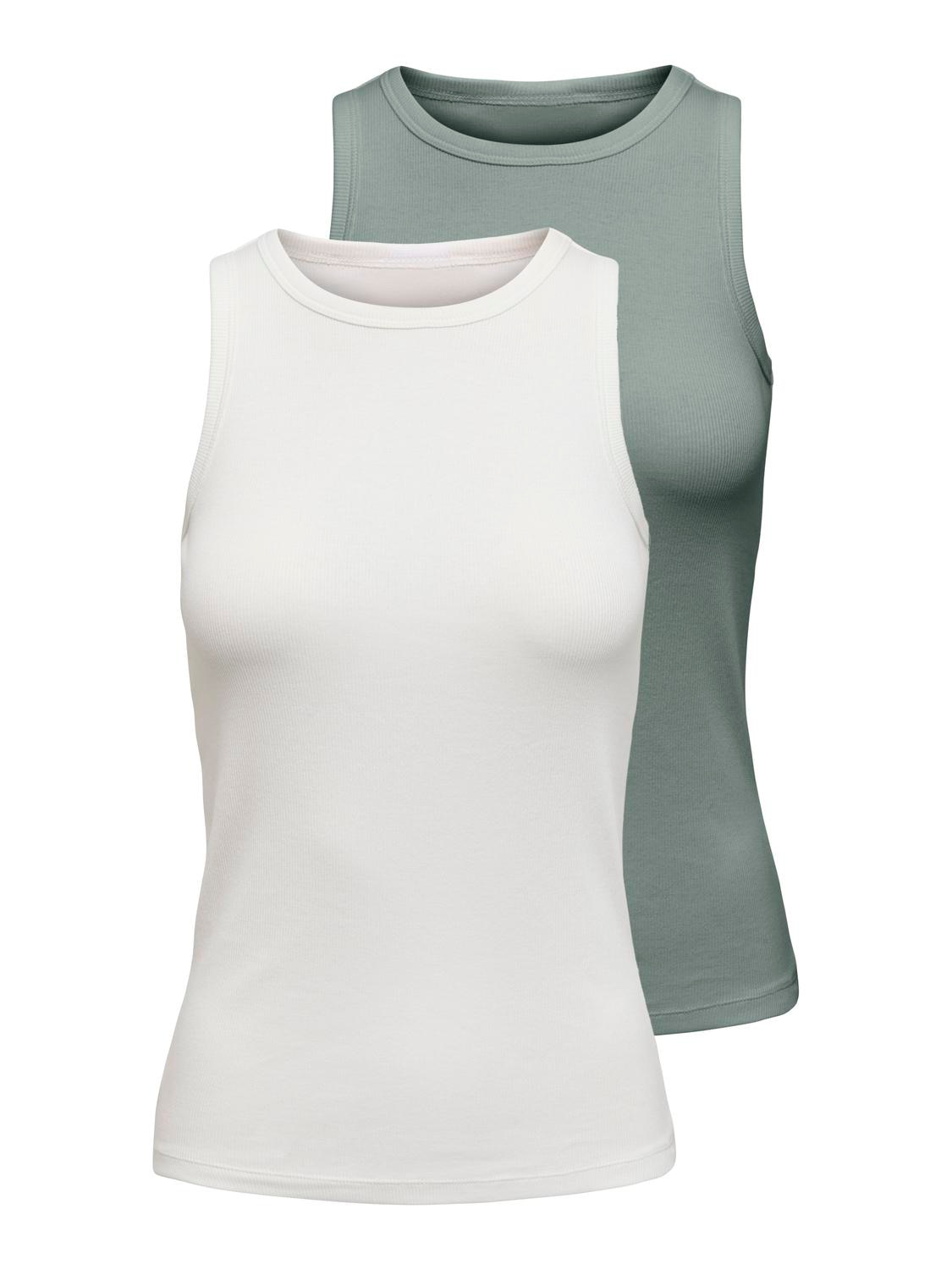 ONLY Tanktop "ONLSALLY TANK TOP 2 PACK CS JRS" Packung, 2er-Pack, 2 günstig online kaufen