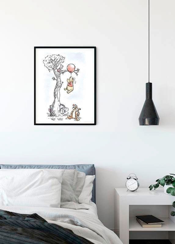 Komar Poster »Winnie Pooh Hang on«, Disney, (1 St.), Kinderzimmer, Schlafzimmer, Wohnzimmer