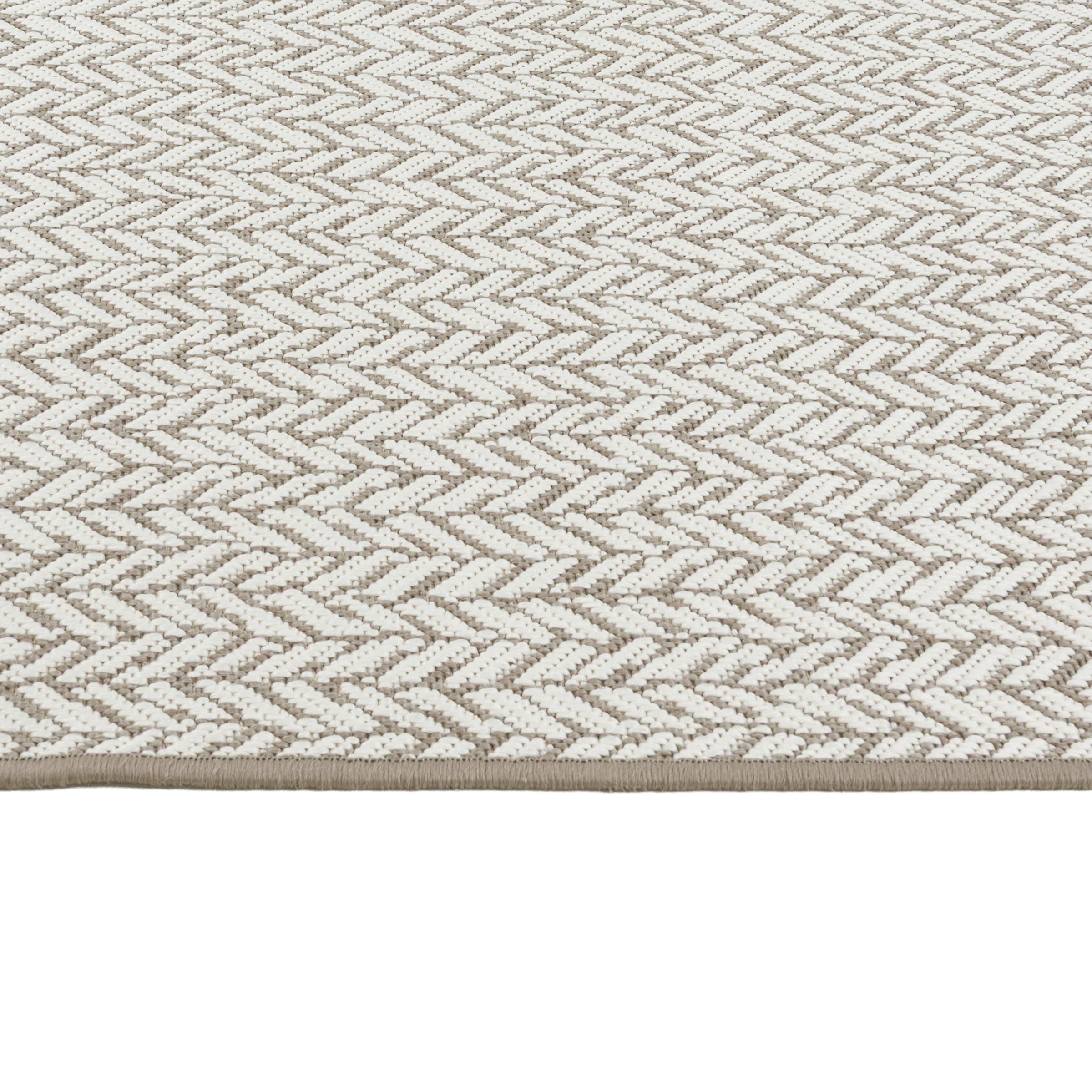 OTTO home Teppich »Matts Wende-Teppich in Strick-Optik auch für Balkon und Terrasse«, rechteckig, 5 mm Höhe, In- und Outdoor geeignet, Wetterfest & UV-beständig