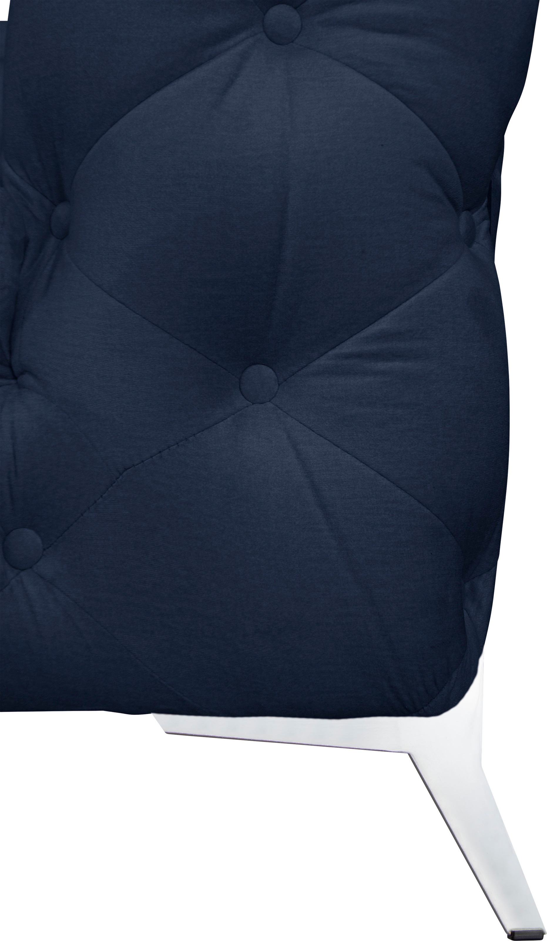 Leonique Chesterfield-Sofa »Amaury L-Form«, großes Ecksofa, Chesterfield-Optik, Breite 323 cm, Fußfarbe wählbar