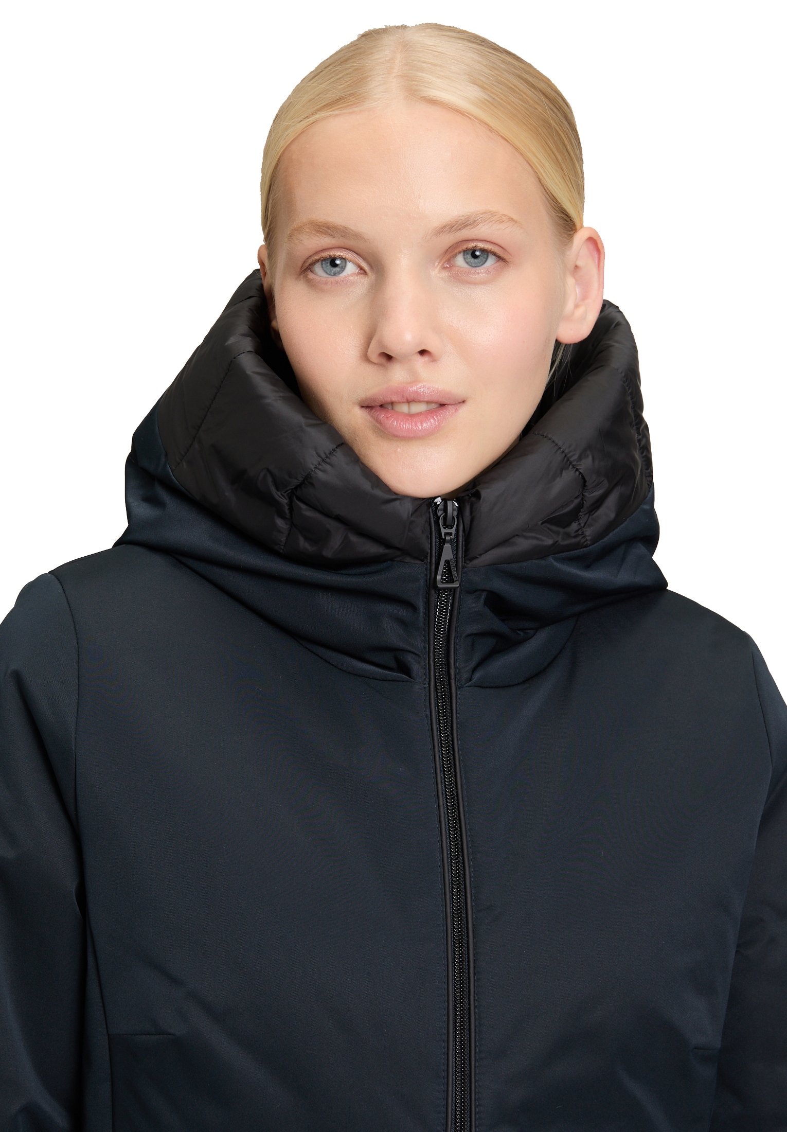 Amber & June Winterjacke »Amber & June Damen Wintermantel mit Kapuze«, mit Kapuze