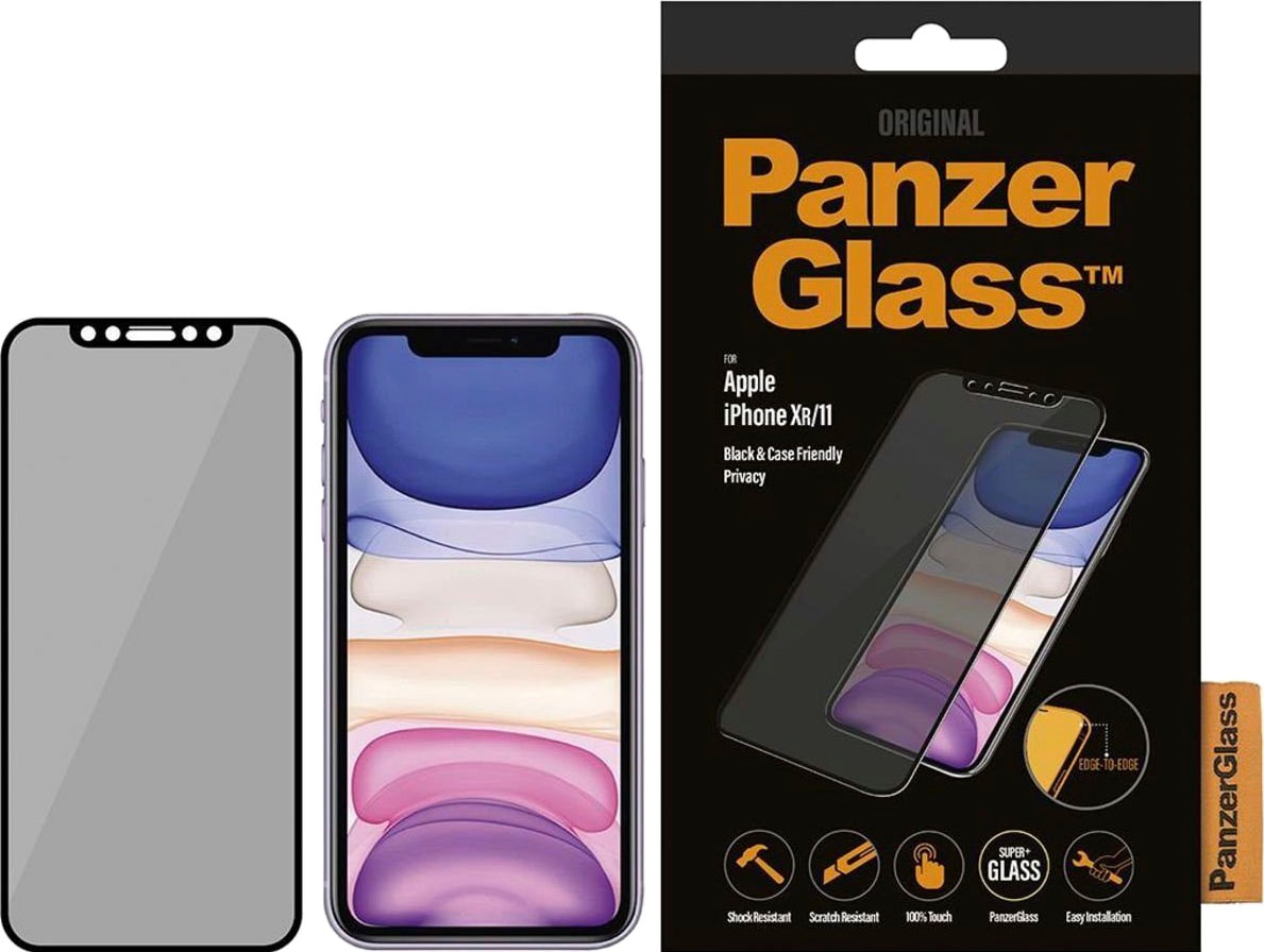 PanzerGlass Displayschutzglas »Privacy Case Friendly Apple iPhone XR/11«, für Apple iPhone XR/11