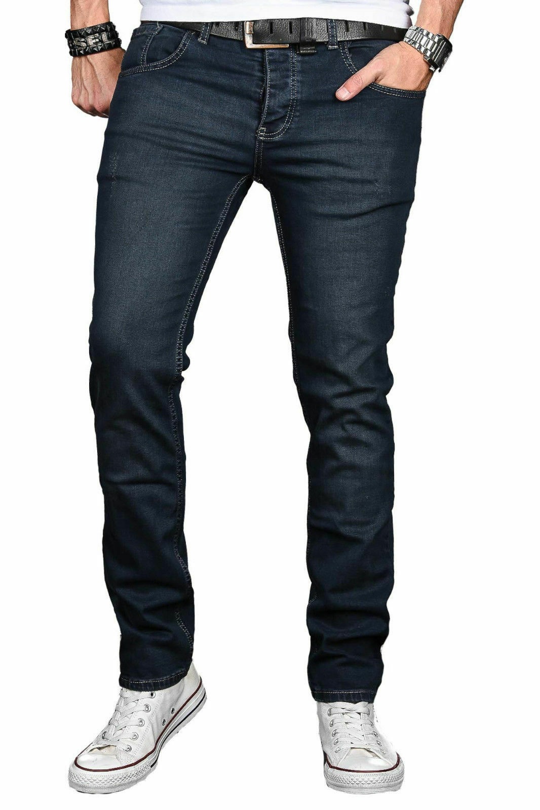 Alessandro Salvarini Slim-fit-Jeans "ASLuca", Stretch mit Elasthan