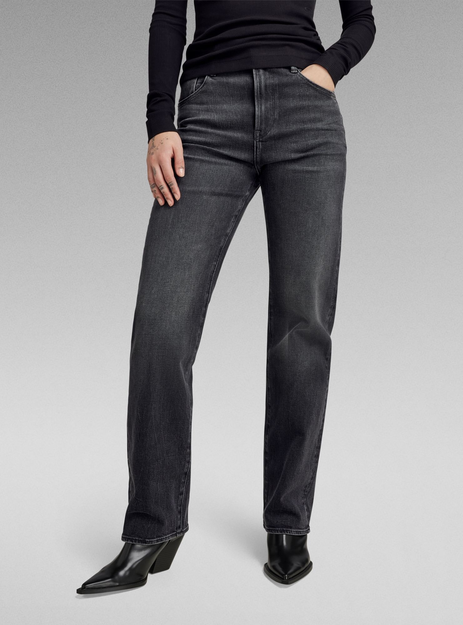 G-STAR 5-Pocket-Jeans "Viktoria High Straight Jeans" günstig online kaufen