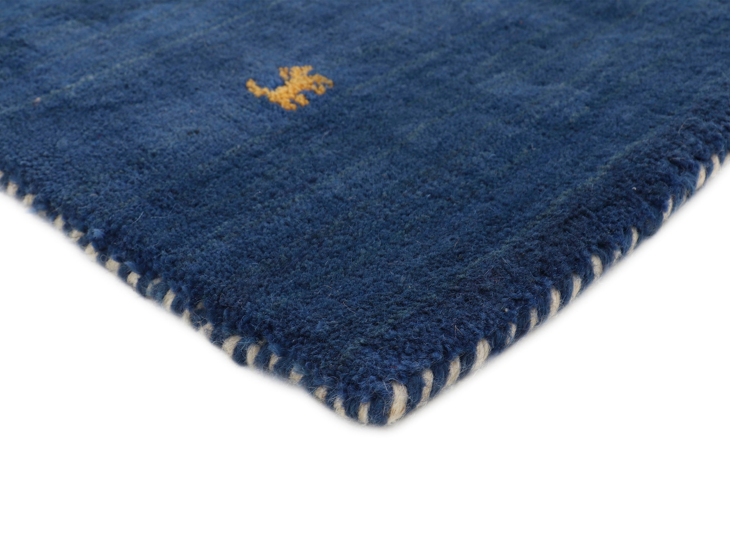 carpetfine Wollteppich »Gabbeh Uni, auch als Läufer erhältlich«, rechteckig, 15 mm Höhe, reine Wolle, handgewebt, Gabbeh Loom Tiermotiv, große Farbauswahl