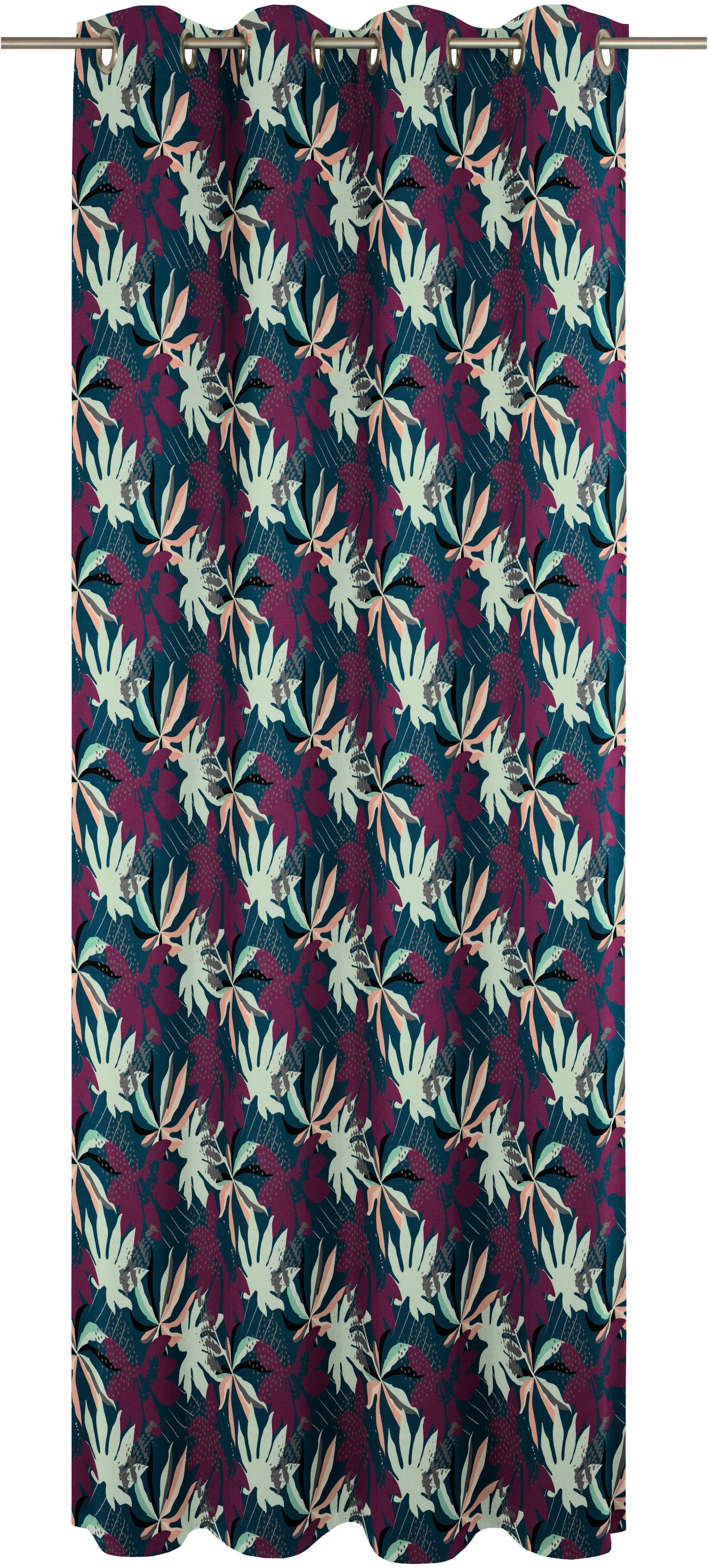 Adam Vorhang "Vorhang Jungle aus 100 % Bio-Baumwolle, Ösen (1 St)" Ösen 1 t günstig online kaufen