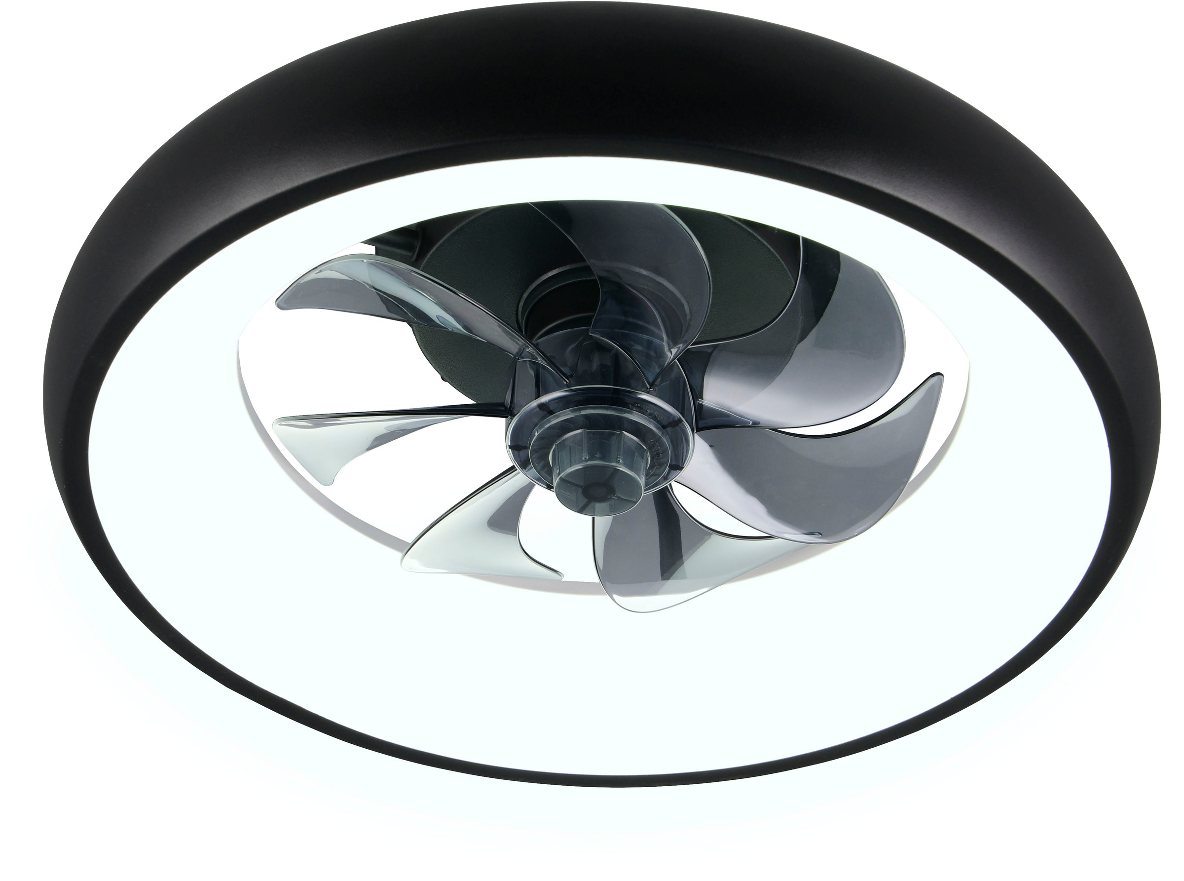 REALITY Leuchten LED Deckenleuchte »MUONIO mit Ventilator, Deckenventilator mit Licht, 20W LED CCT Ø 40cm« LED-Board 1 Stk. Farbwechsler | warmweiß - kaltweiß Fernbedienung 3 Geschwindigkeiten Timer Vor- & Rücklauf dimmbar