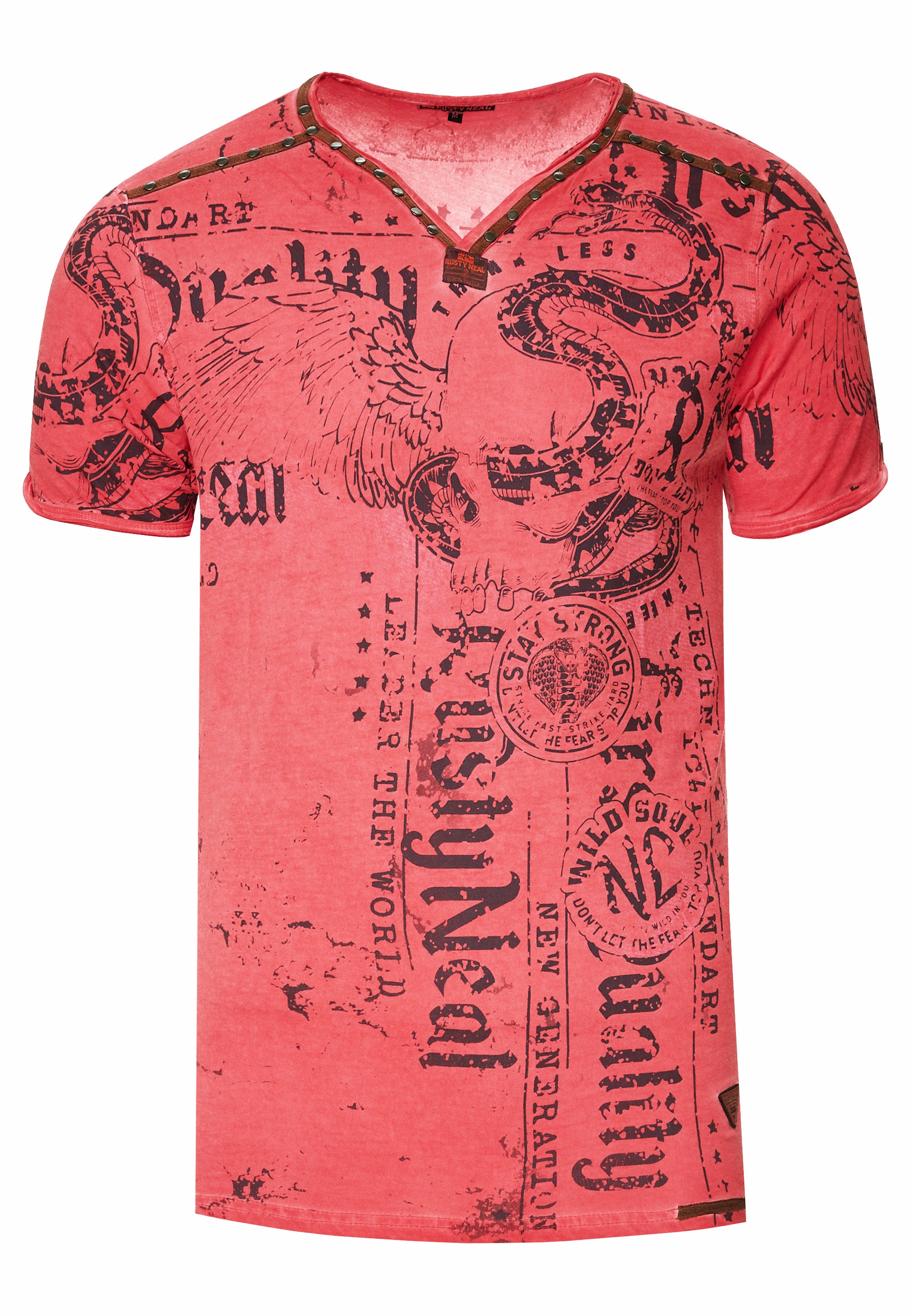 Rusty Neal T-Shirt, mit Allover-Druck
