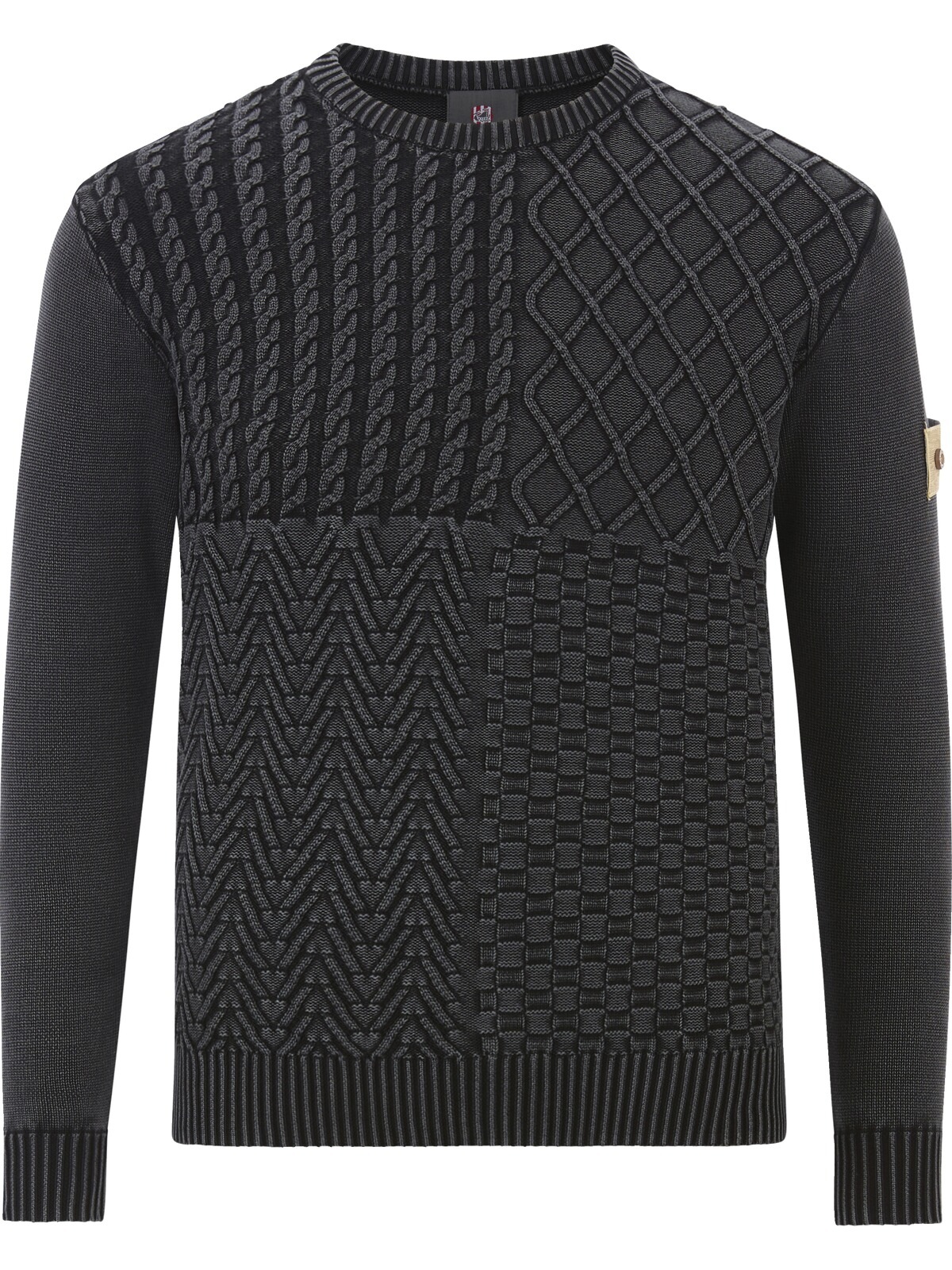 Jan Vanderstorm Strickpullover "Pullover RABBE" 1 Stk. mit elastischem Saum günstig online kaufen