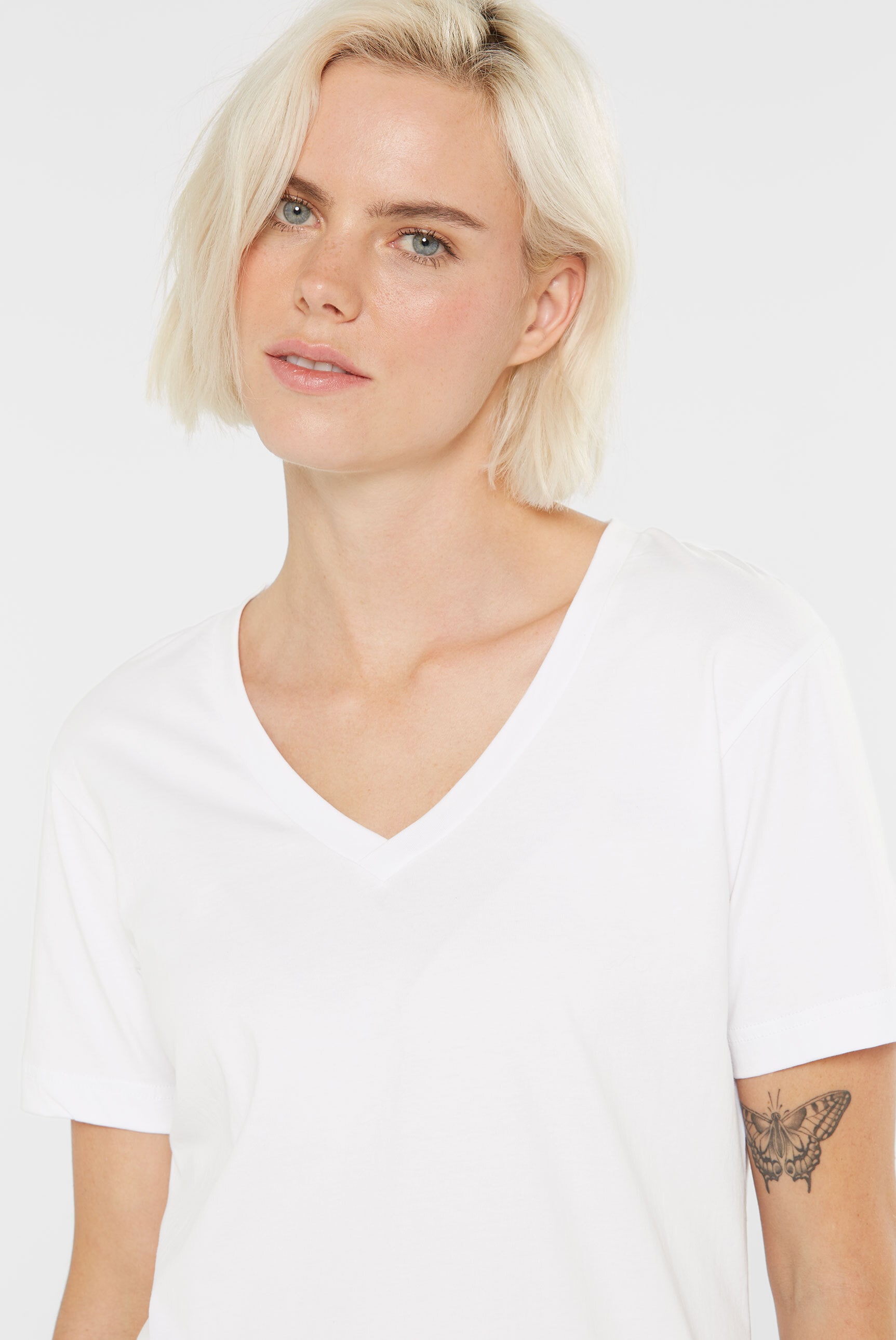 SENSES.THE LABEL V-Shirt, aus Baumwolle