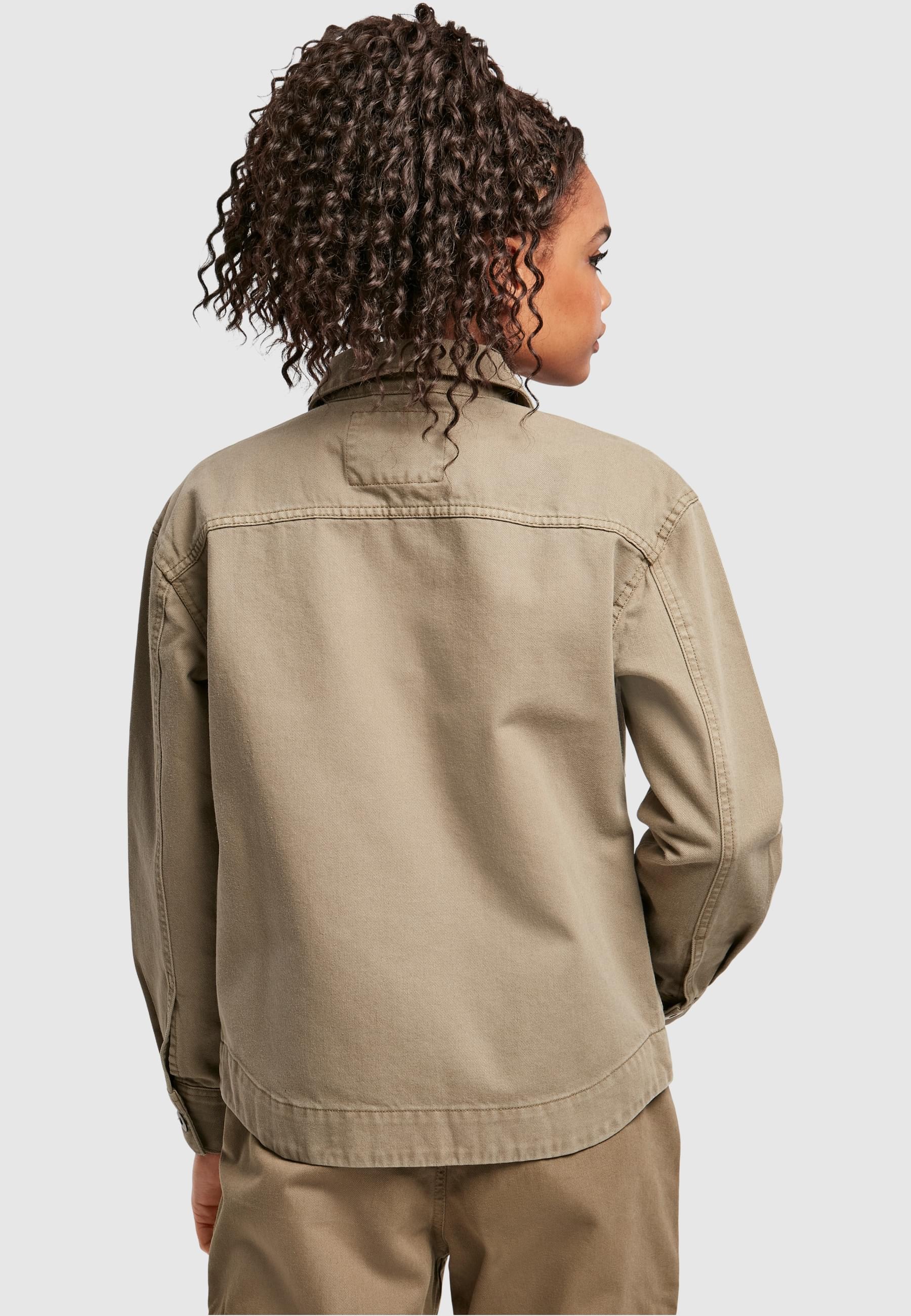 URBAN CLASSICS Allwetterjacke »Urban Classics Damen Ladies Oversized Shirt Jacket«, (1 St.), ohne Kapuze
