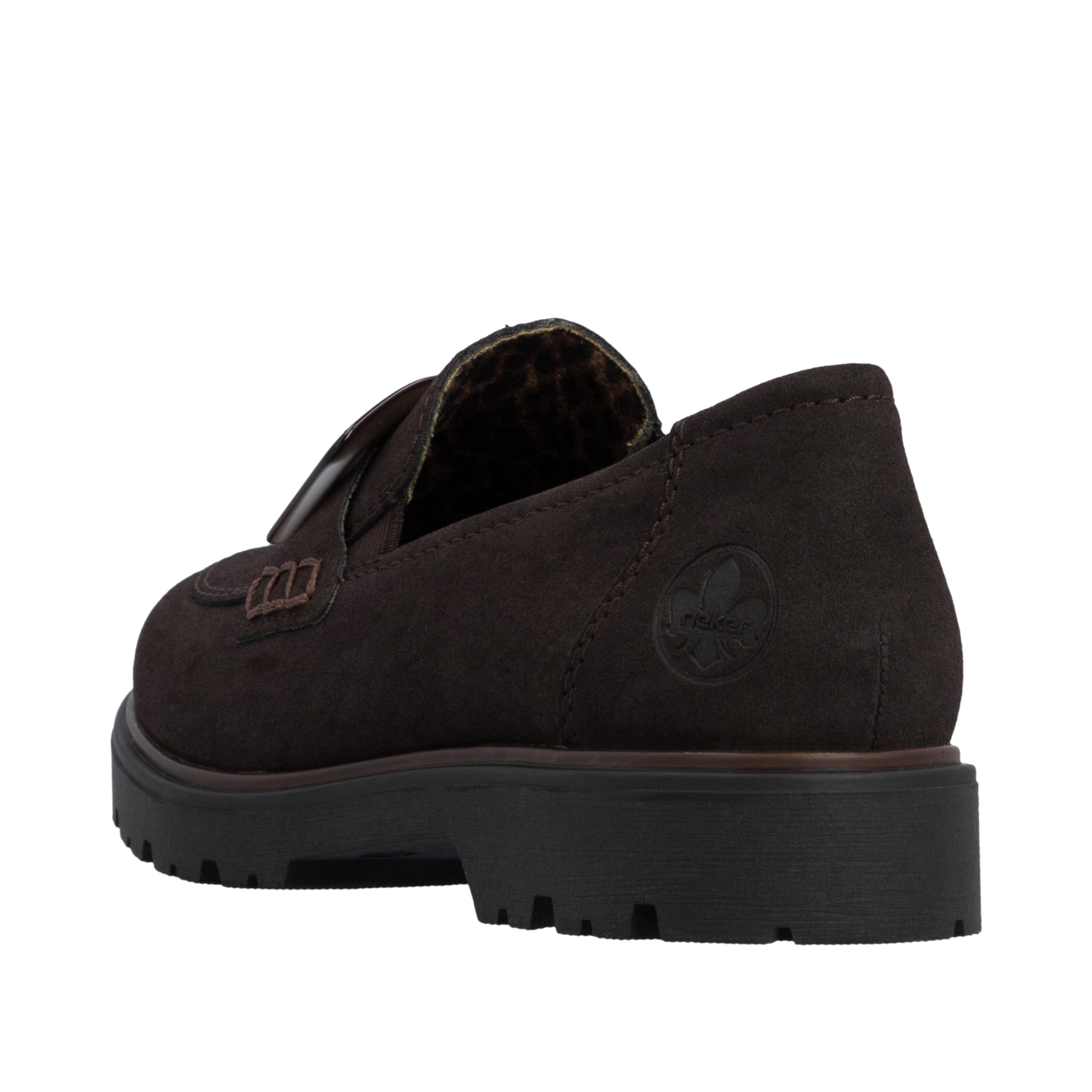 Rieker Loafer  Slipper, Schlupfschuh, Halbschuh mit großer Zierspange