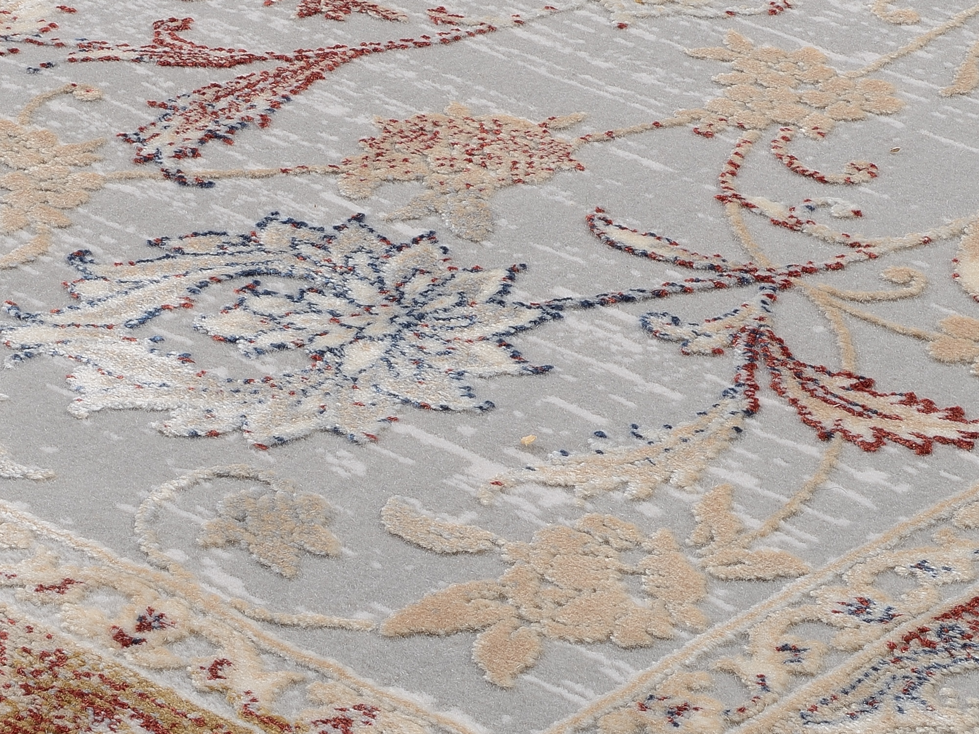 OCI DIE TEPPICHMARKE Teppich »MYSTIC LIMITED«, rechteckig, 7 mm Höhe, florale Muster in 3D-Optik, maschinell gewebt, Viskose