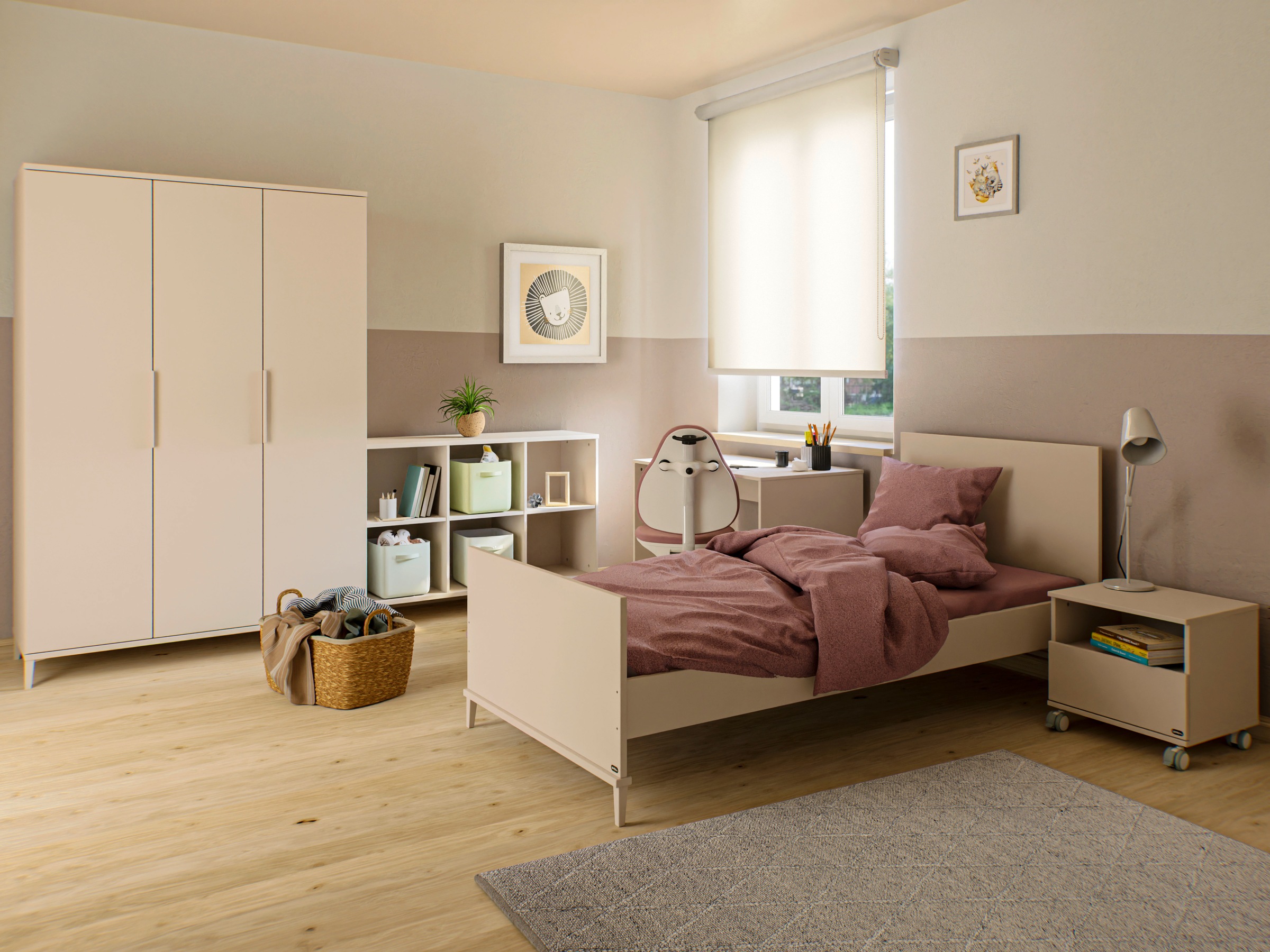 YUNY by PAIDI Kinderbett "SISTER LOU 90x200cm Jugendliege in Beige" zeitlos günstig online kaufen