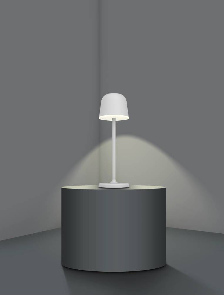 EGLO Tischleuchte »MANNERA«, 1 flammig, Leuchtmittel LED-Modul | LED wechselbar, Nachttischlampe Touch dimmbar, Tischleuchte in Grau und Weiß, IP54