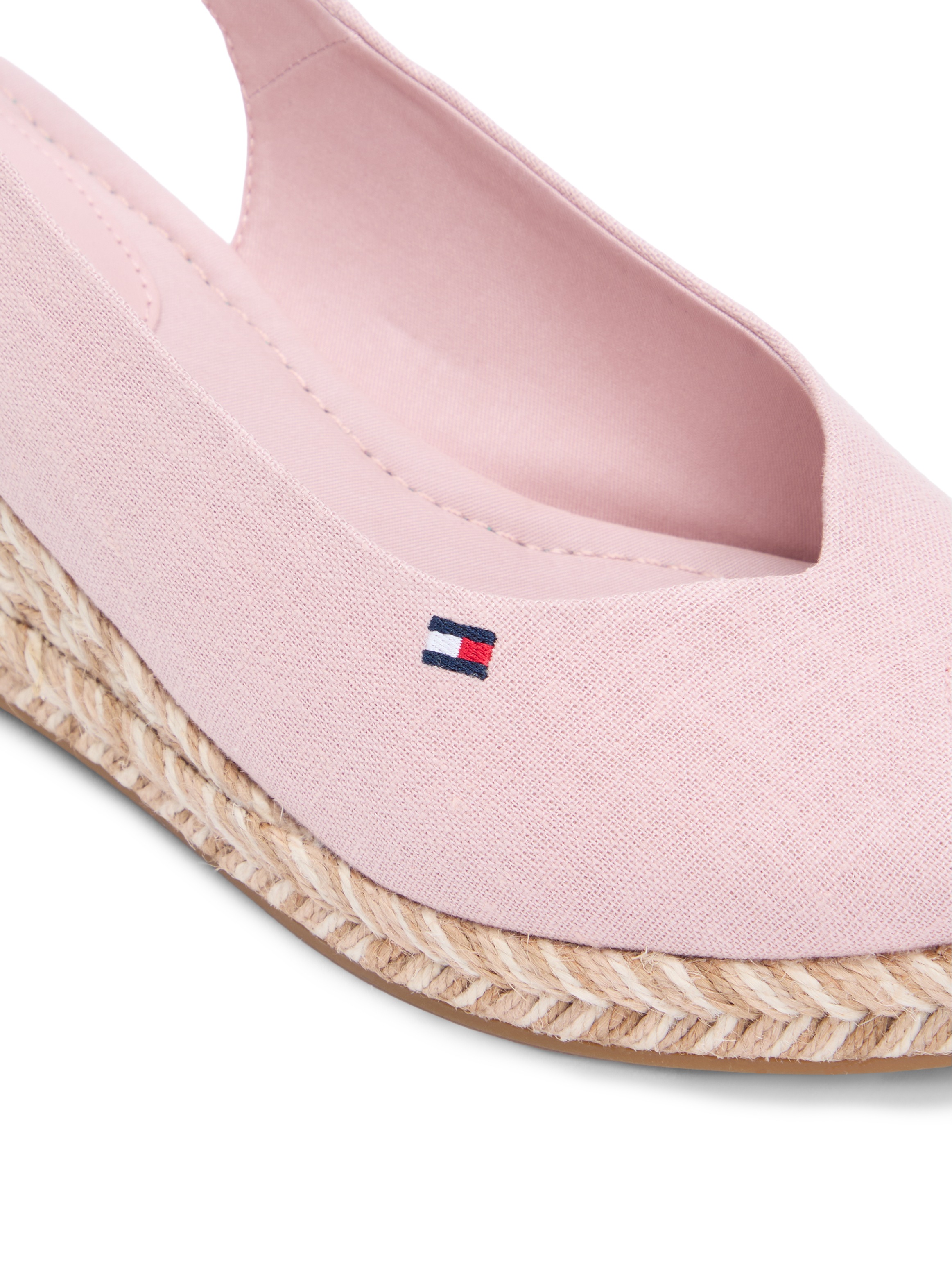 Tommy Hilfiger Keilsandalette "MID WEDGE ESPAD SLINGBACK SPECK" Sommerschuh günstig online kaufen