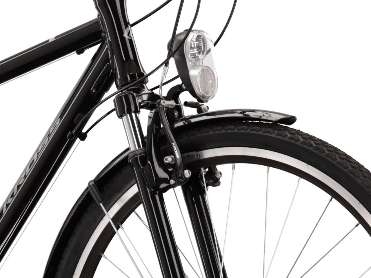 Kross Trekkingrad »KROSS Trekkingrad Trans 1.0 28" schwarz«, 21 Gang, RDM41 Schaltwerk, Kettenschaltung