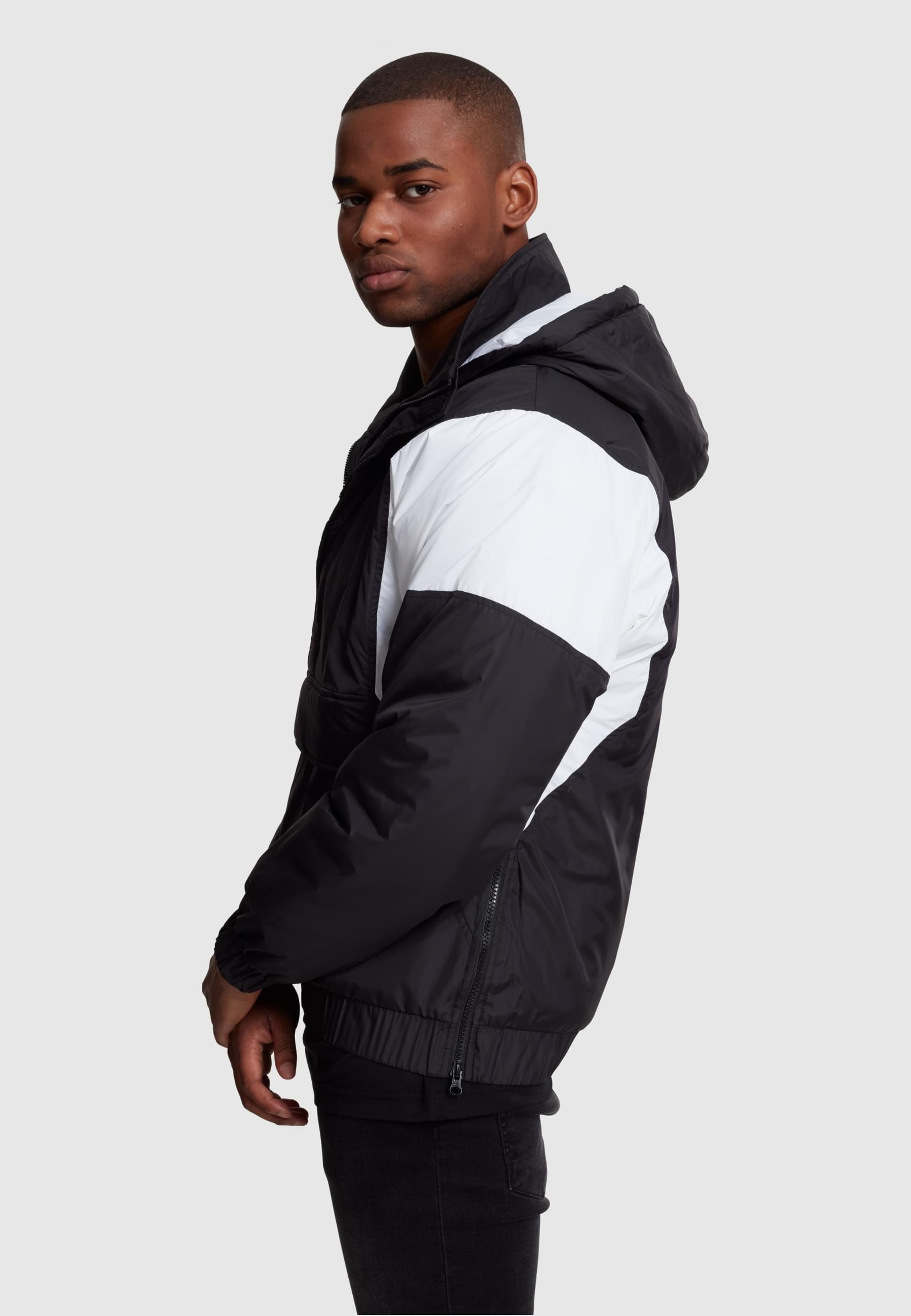 URBAN CLASSICS Winterjacke »Urban Classics Herren 2-Tone Pull Over Jacket«, (1 St.), mit Kapuze