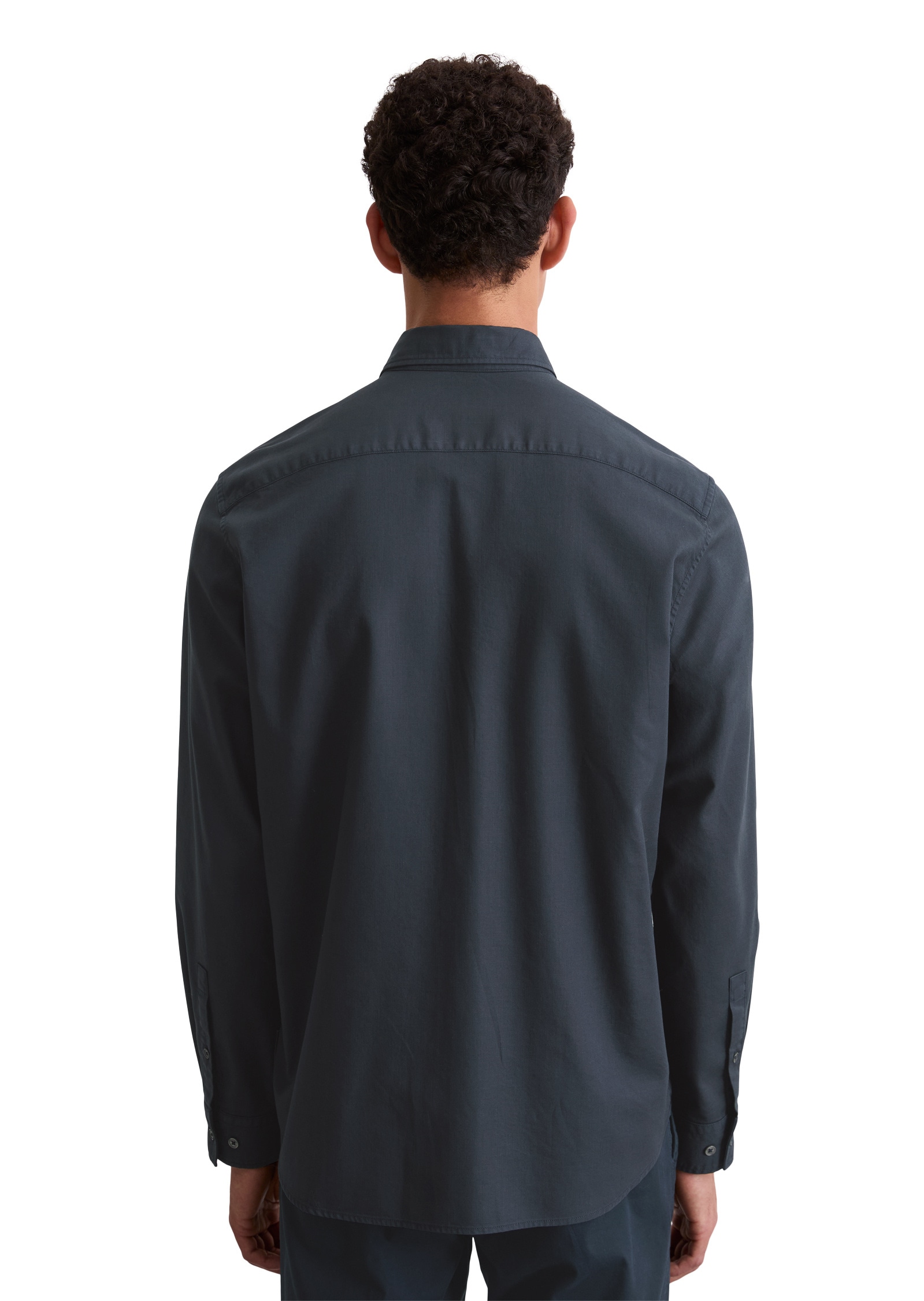 Marc O'Polo Langarmhemd »aus Bio-Baumwolle und TENCEL™ Lyocell«