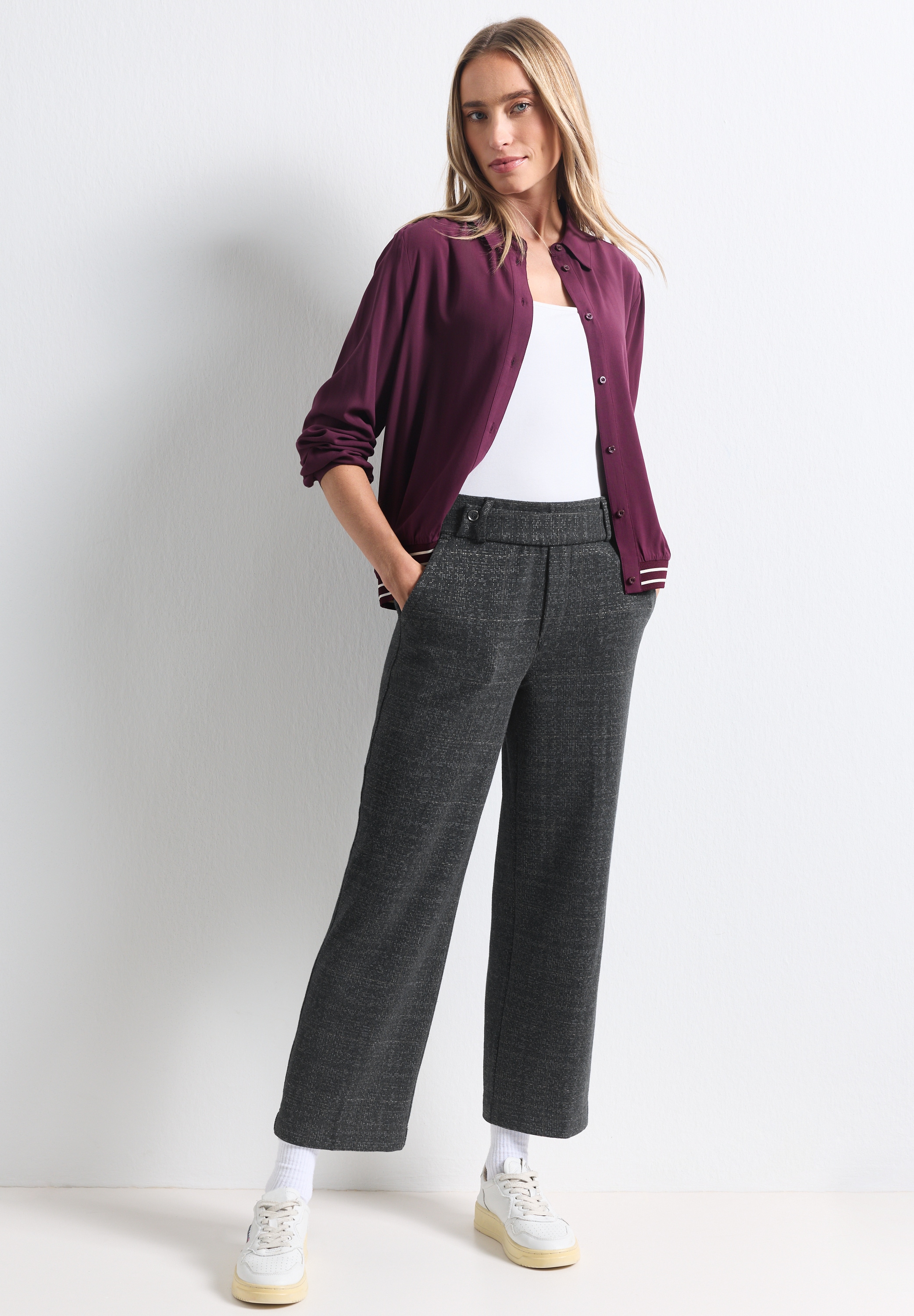 STREET ONE Stoffhose  High Waist