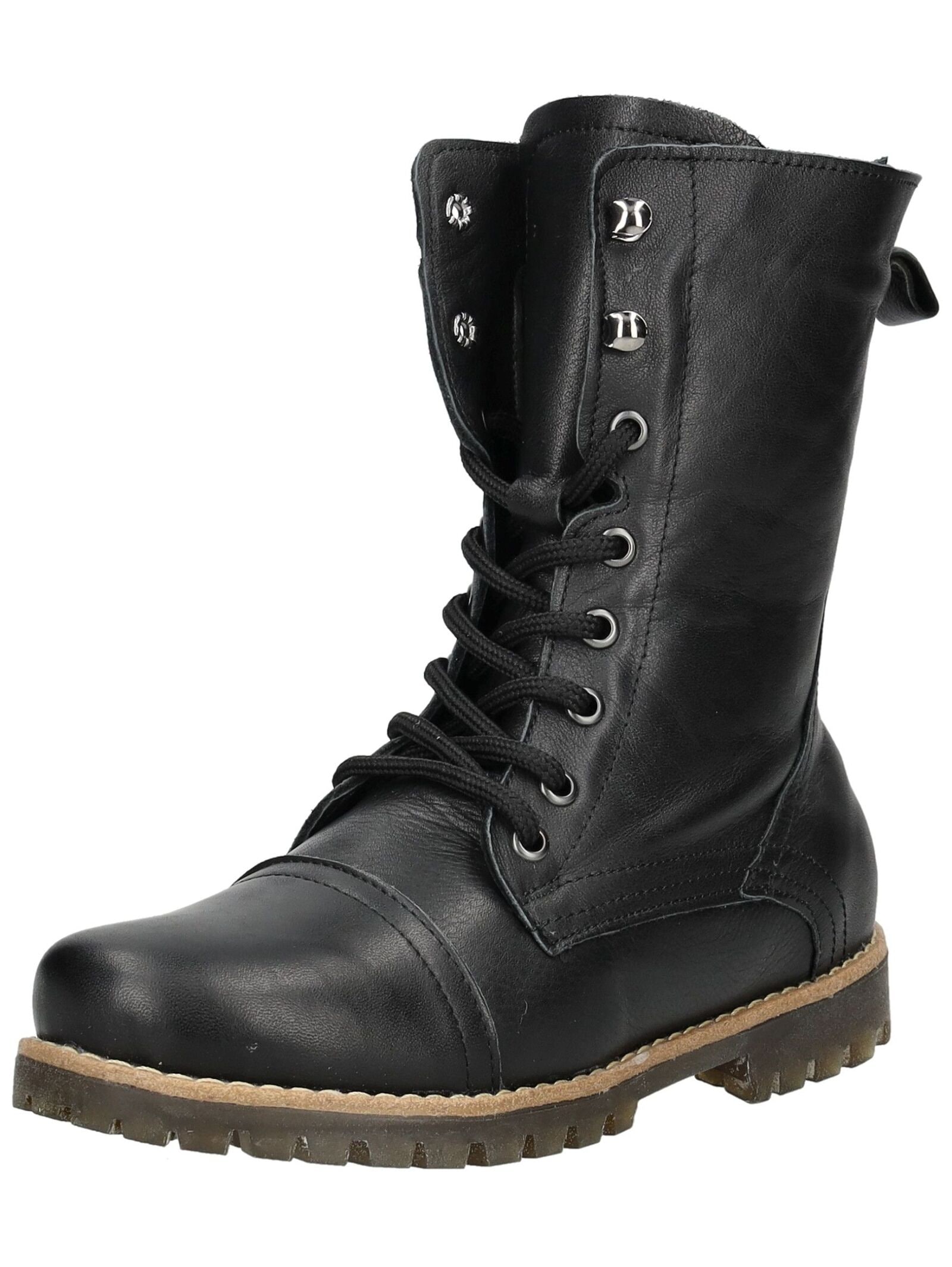 ANDREA CONTI Damen Schnürstiefel "Andrea Conti Stiefel Leder", Gr. 37schwarz, Leder, Schuhe