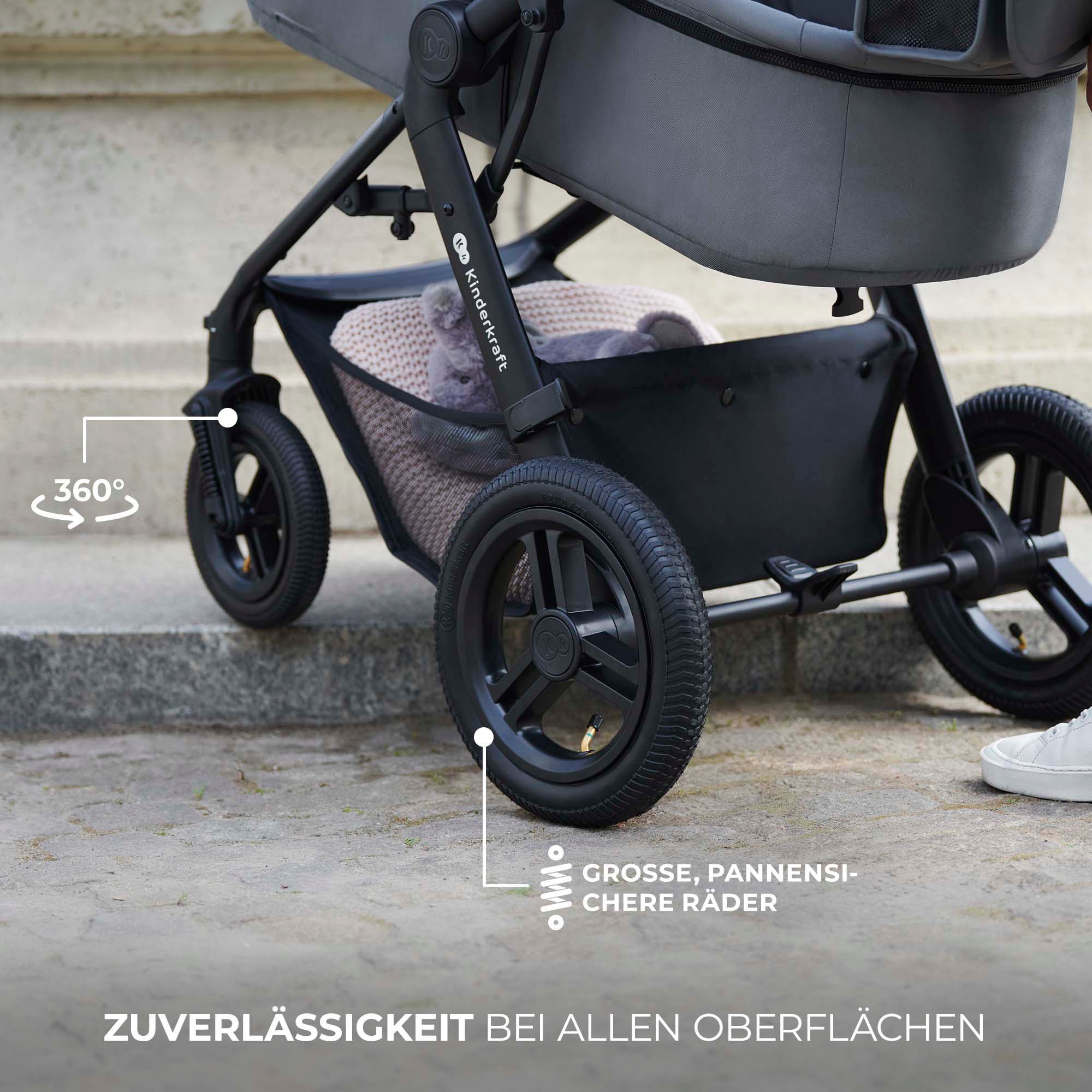 Kinderkraft Kombi-Kinderwagen »MOOV 2 Air 3IN1« 27 kg mit Luftreifen
