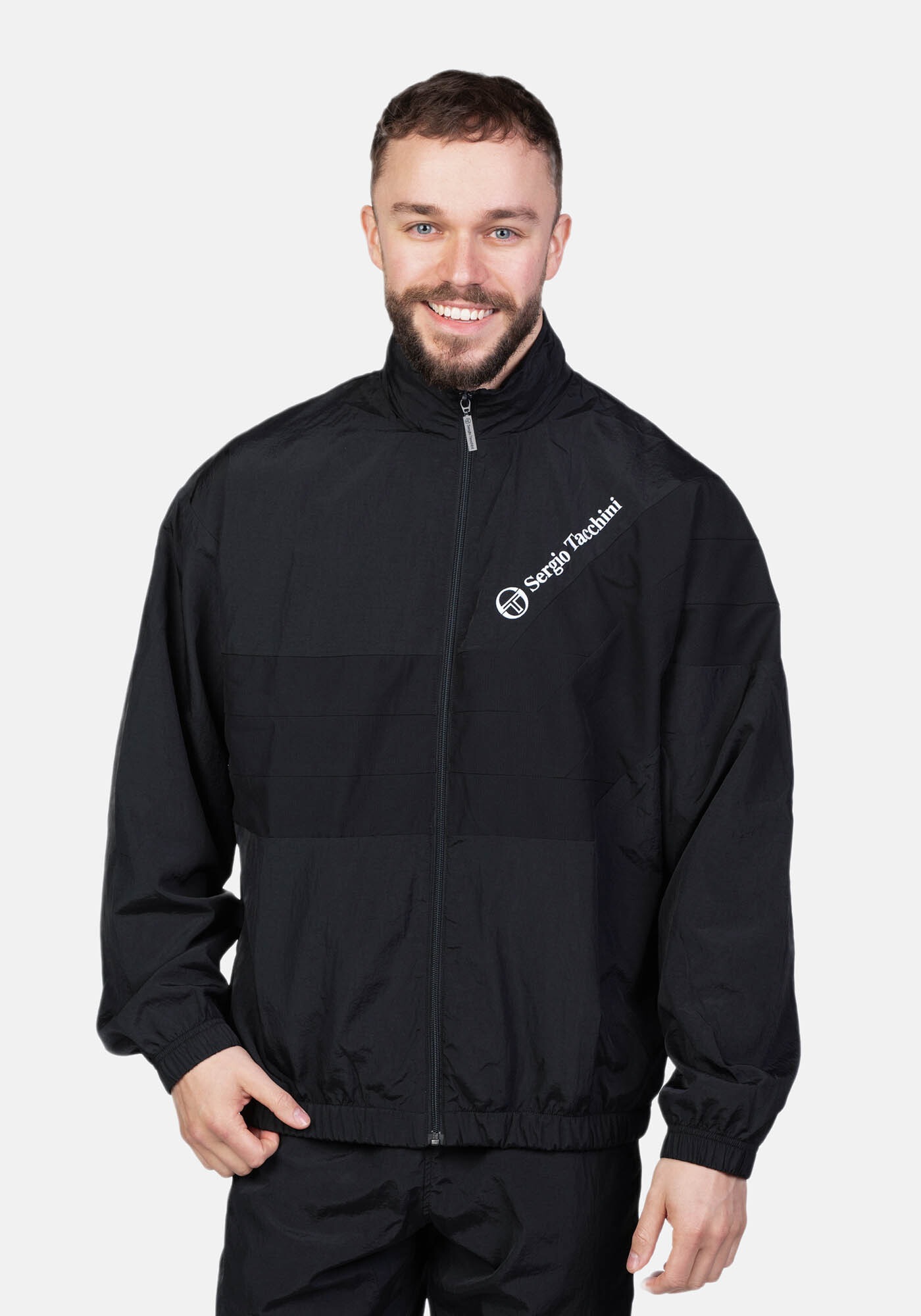 Sergio Tacchini Trainingsjacke »PATRICK TRACK JACKET Herren«, ohne Kapuze, Trainingsjacke Herren, leichte Jacke, Retro, Sportjacke, Outdoor, Sale