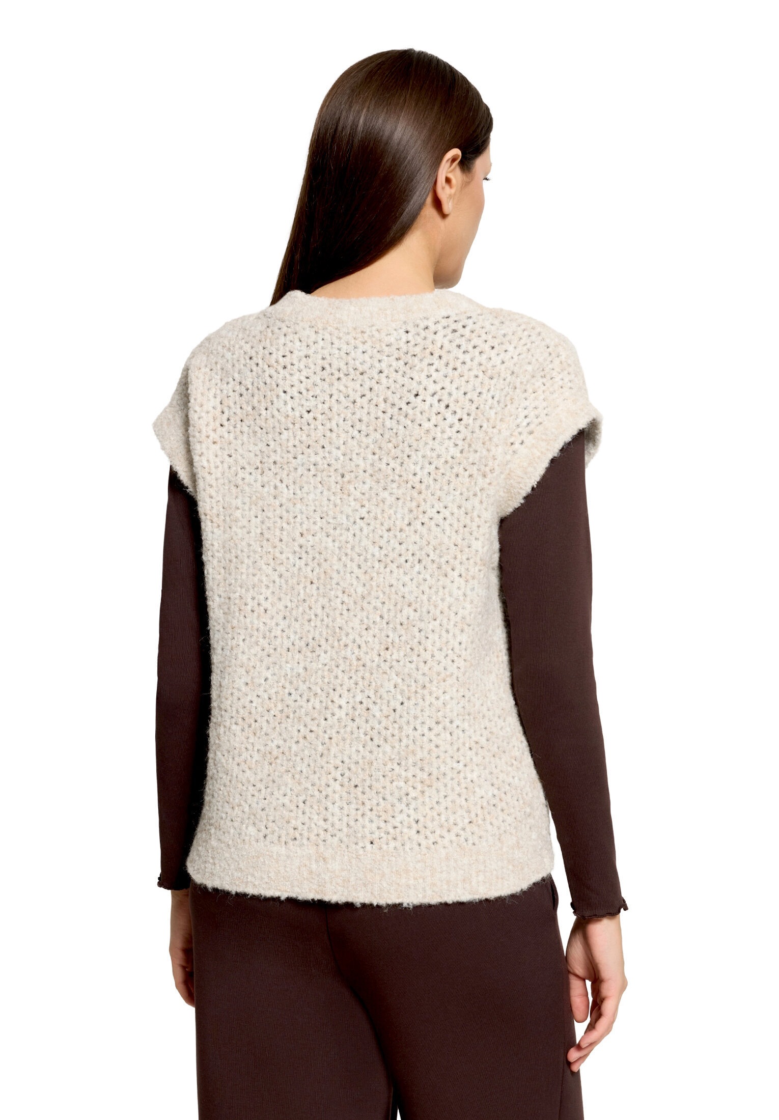Cartoon Stricktop »Damen mit V-Ausschnitt«