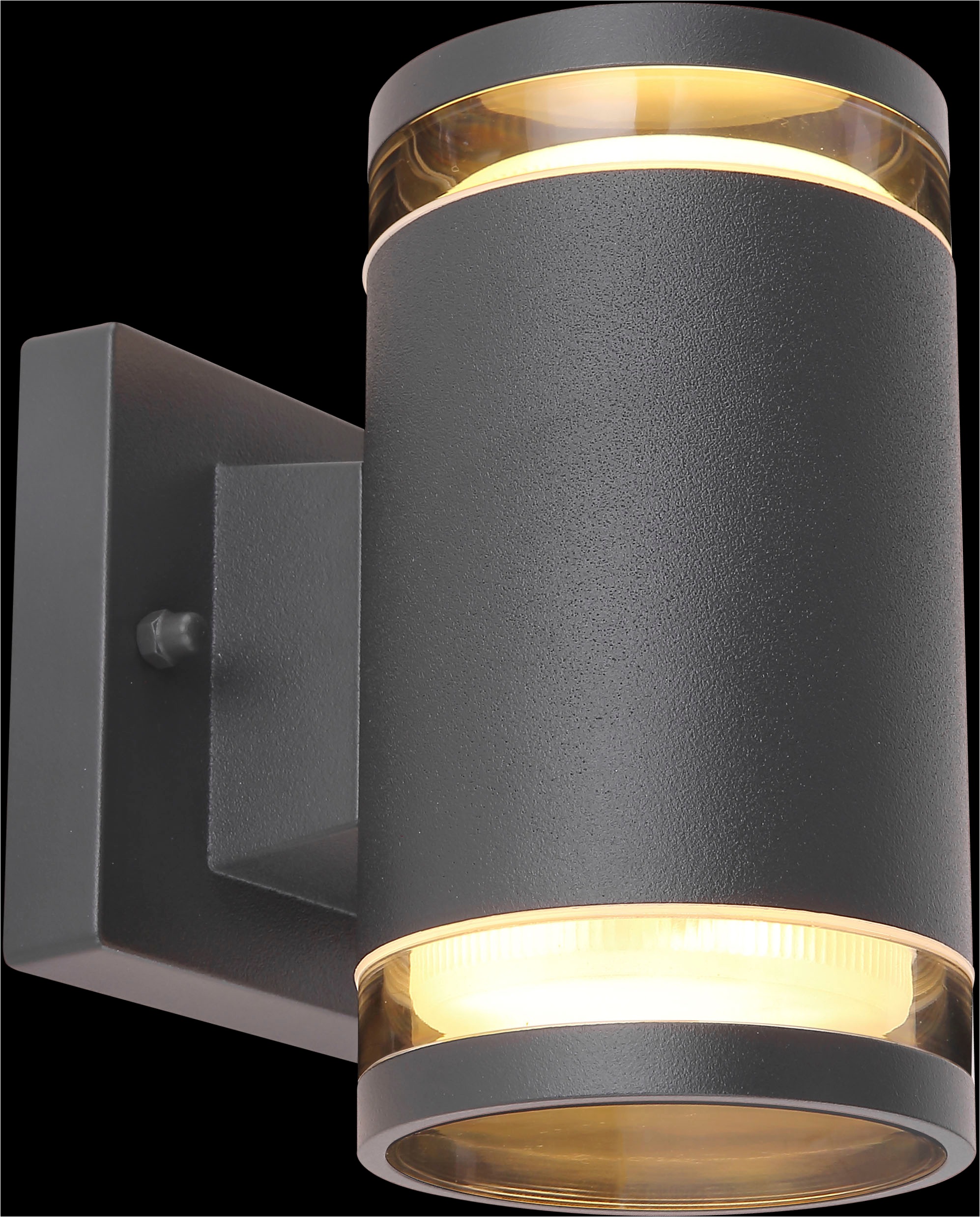 GLOBO LIGHTING Außen-Wandleuchte »ALCALA« GX53 1 Stk. Außenleuchte Aluminium, klar, Licht auf-/abwärts, IP44