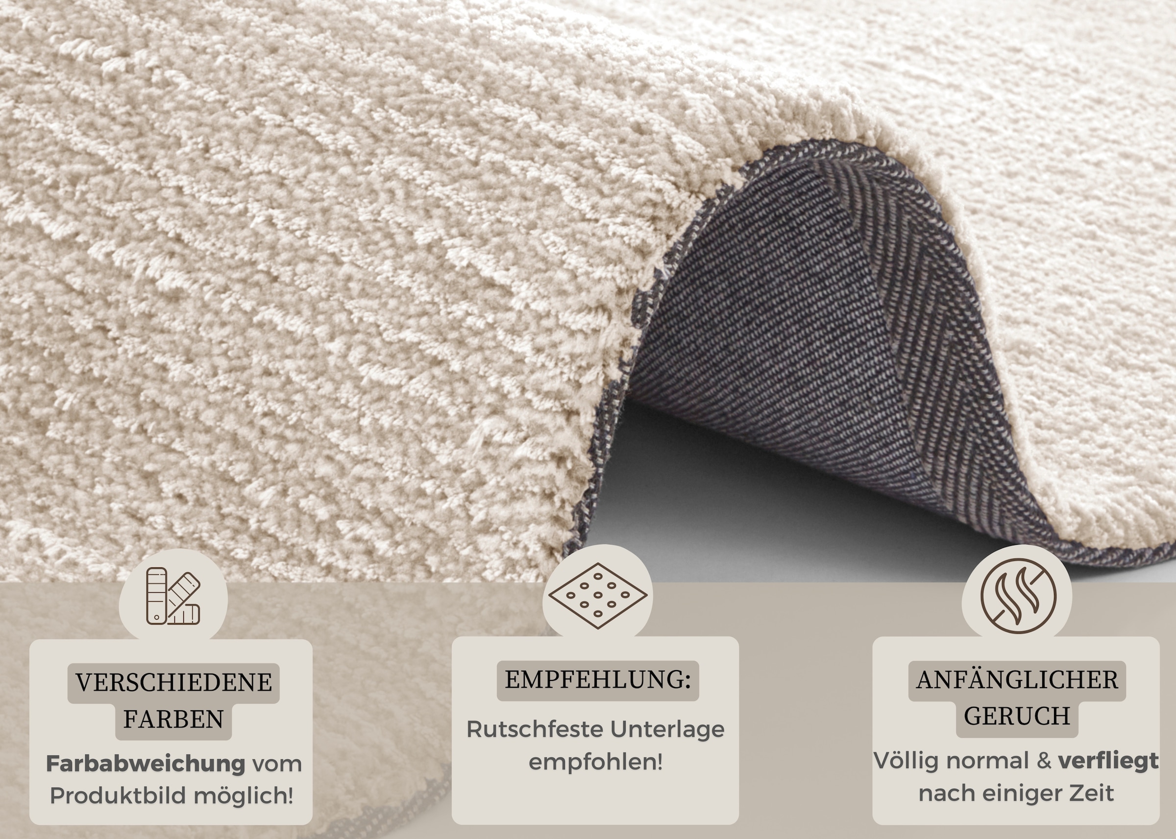 HANSE Home Teppich »Supersoft« rechteckig 10 mm Höhe Kurzflor, Läufer Modern, Einfarbig, Wohnzimmer, Schlafzimmer