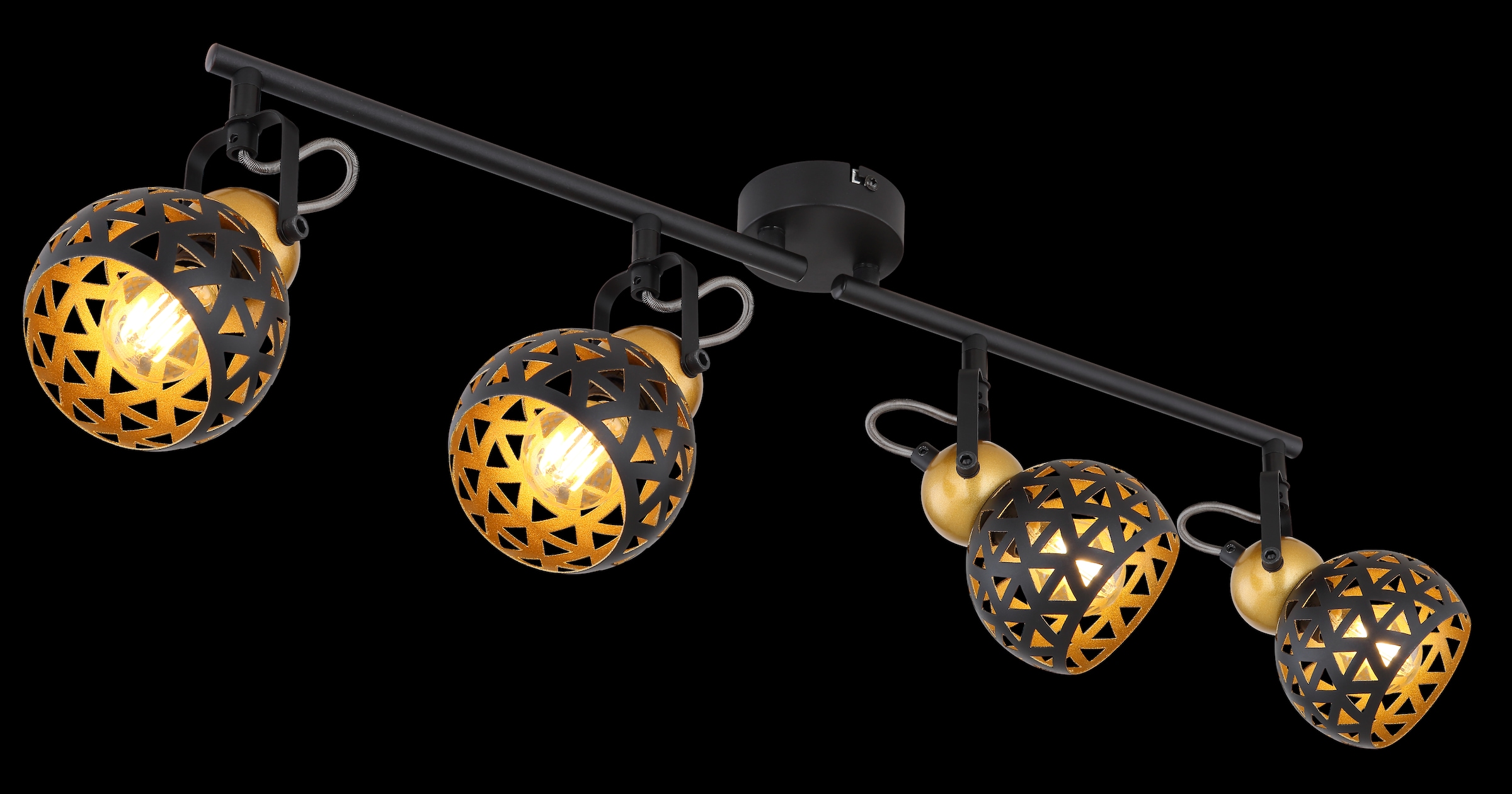 GLOBO LIGHTING Deckenspot »SARRA« E14 1 Stk. Deckenstrahler für Wohn- & Esszimmer schwarz