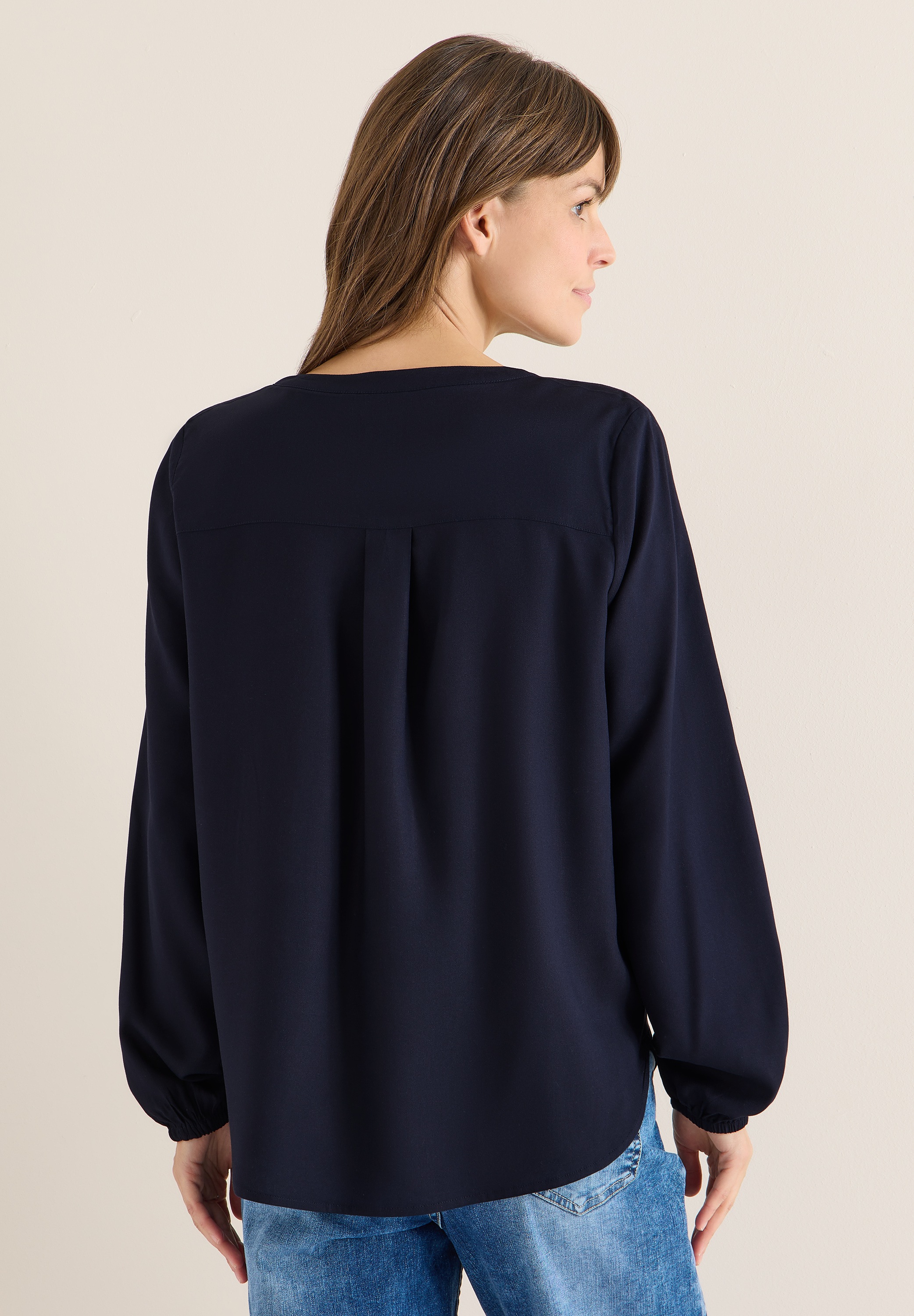 Cecil Langarmbluse aus softer Viskose günstig online kaufen