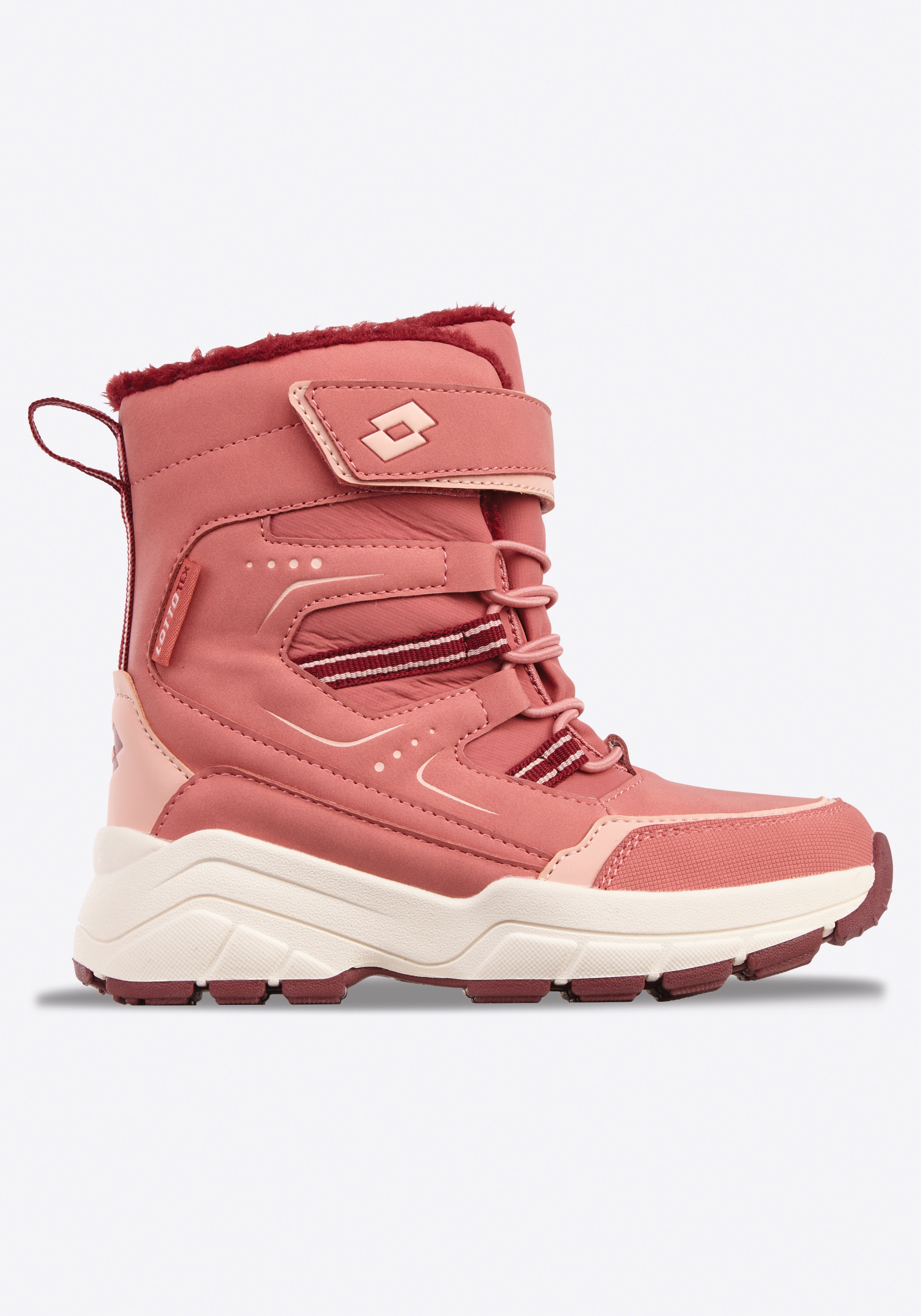 LOTTO Jungen Winterboots, Gr. 27, rosa, Synthetik, Schuhe, Winterschuhe, Winterstiefel, Snowboots, wasserdicht & gefüttert