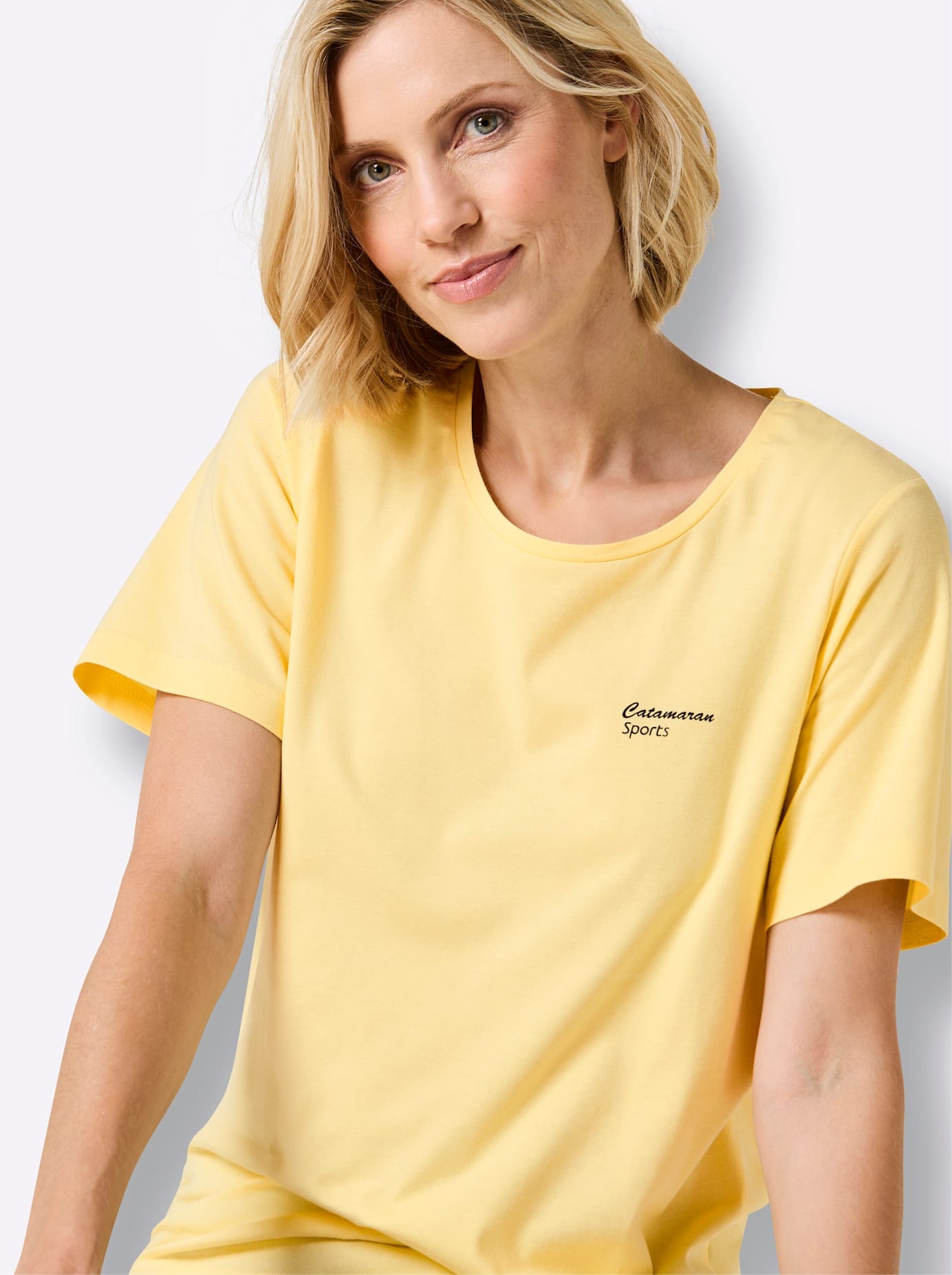 Catamaran Functional Shirt 3-Pack Heather-Lemon Striped Size 40/42 5