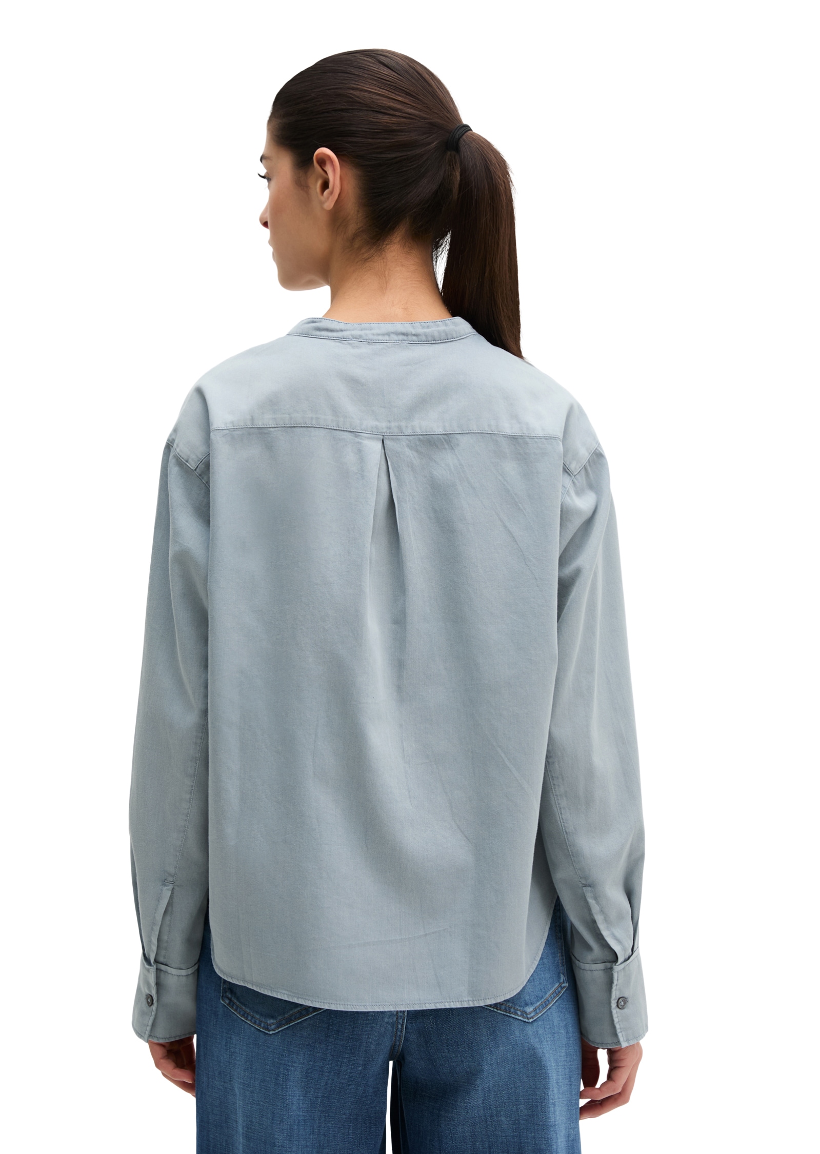 Marc O'Polo Langarmbluse loose aus Baumwoll-Satin