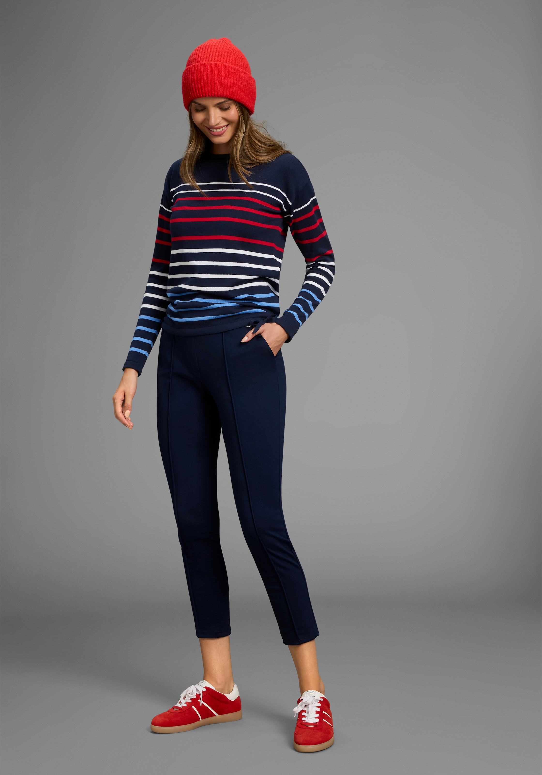 Laura Scott Streifenpullover, mit Multifarben