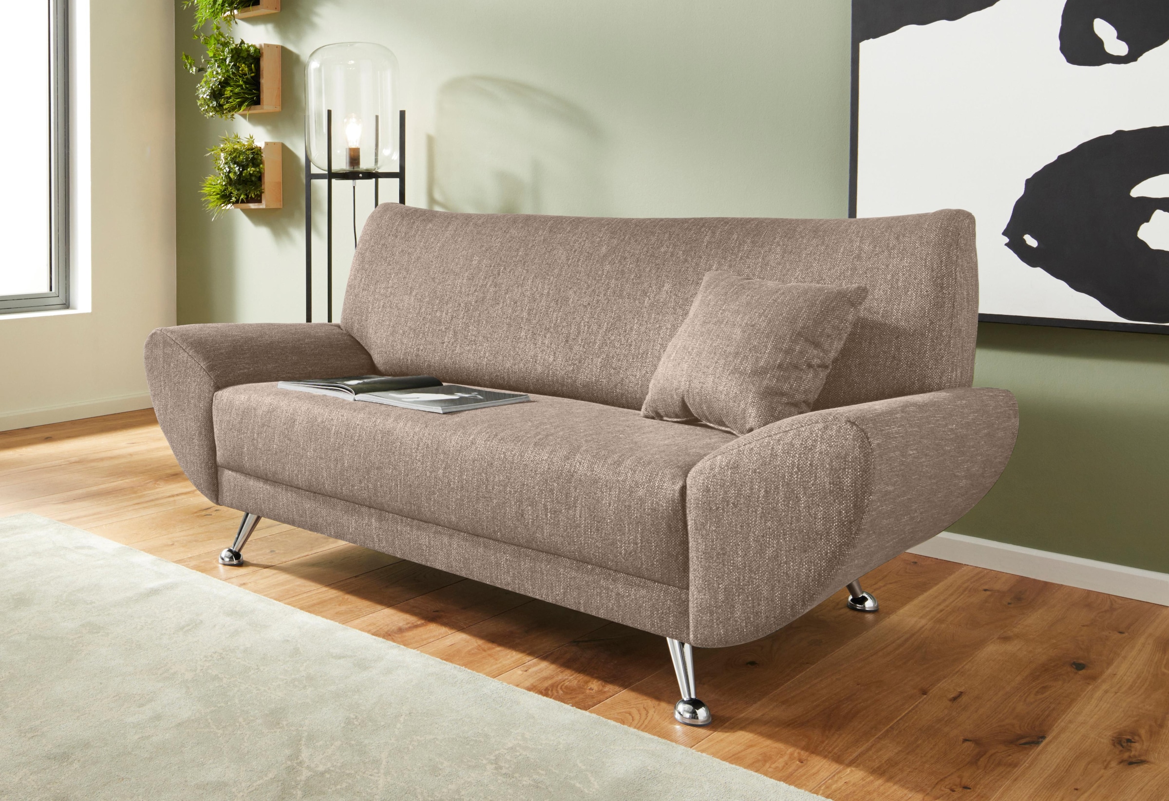 Home affaire 2-Sitzer "Saltare, elegant und komfortabel, toller Designfuß" günstig online kaufen