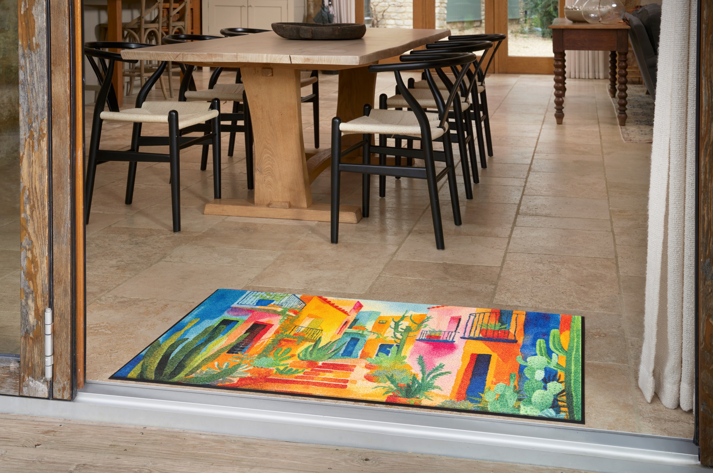 wash+dry by Kleen-Tex Läufer »Casas de Colores« rechteckig 7 mm Höhe