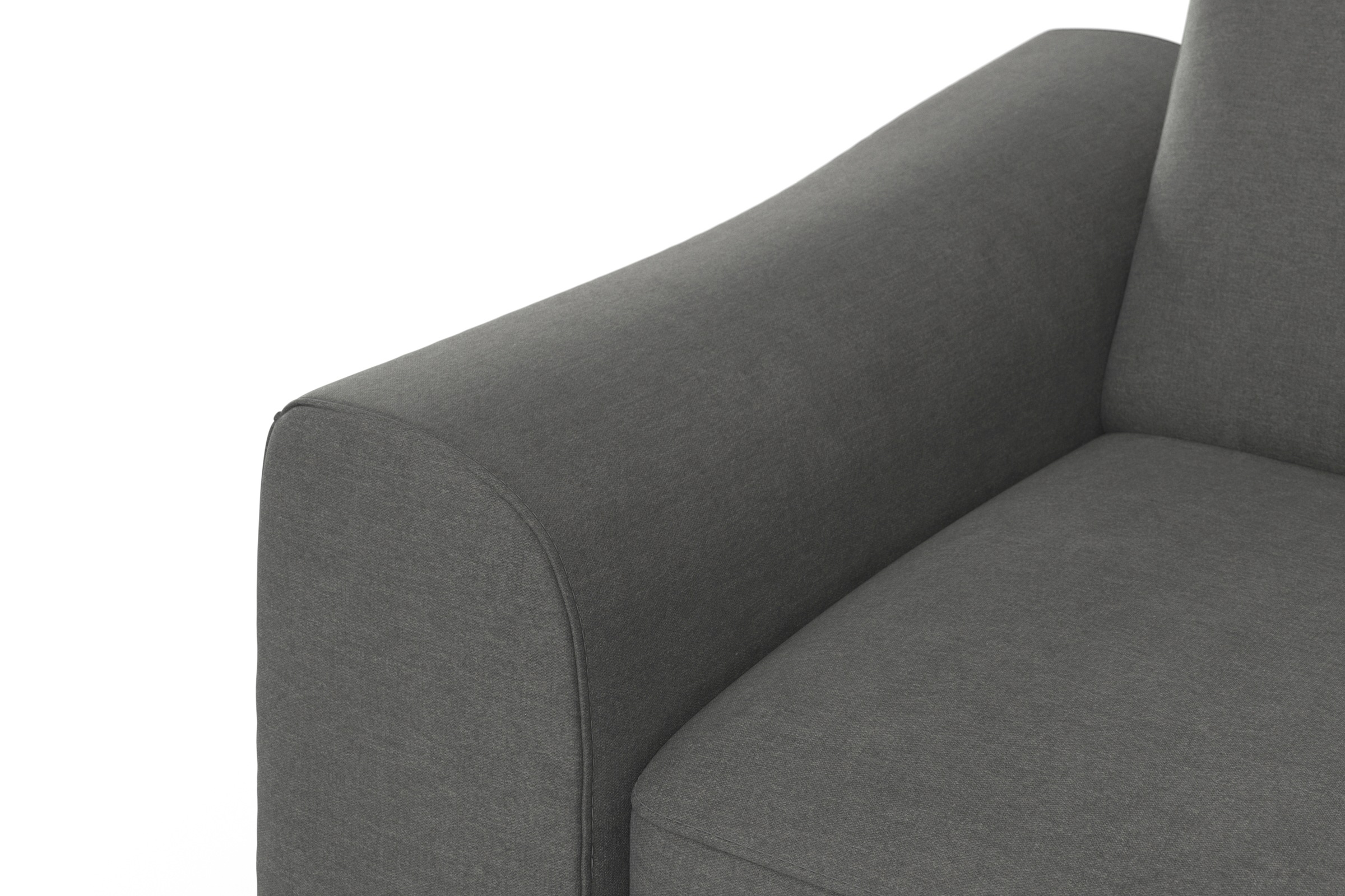 sit&more Ecksofa »Dundee L-Form«, mit Federkern und Edelstahlfüßen, wahlweise mit Kopfteilverstellung
