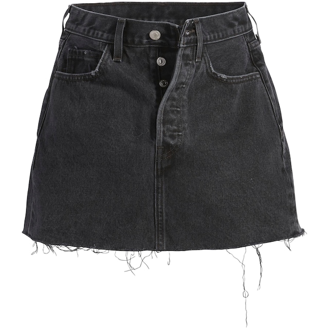 Levi\'s® Jeansrock »ICON SKIRT«, mit Used-Effekten und ausgefransten Kanten  für kaufen | BAUR