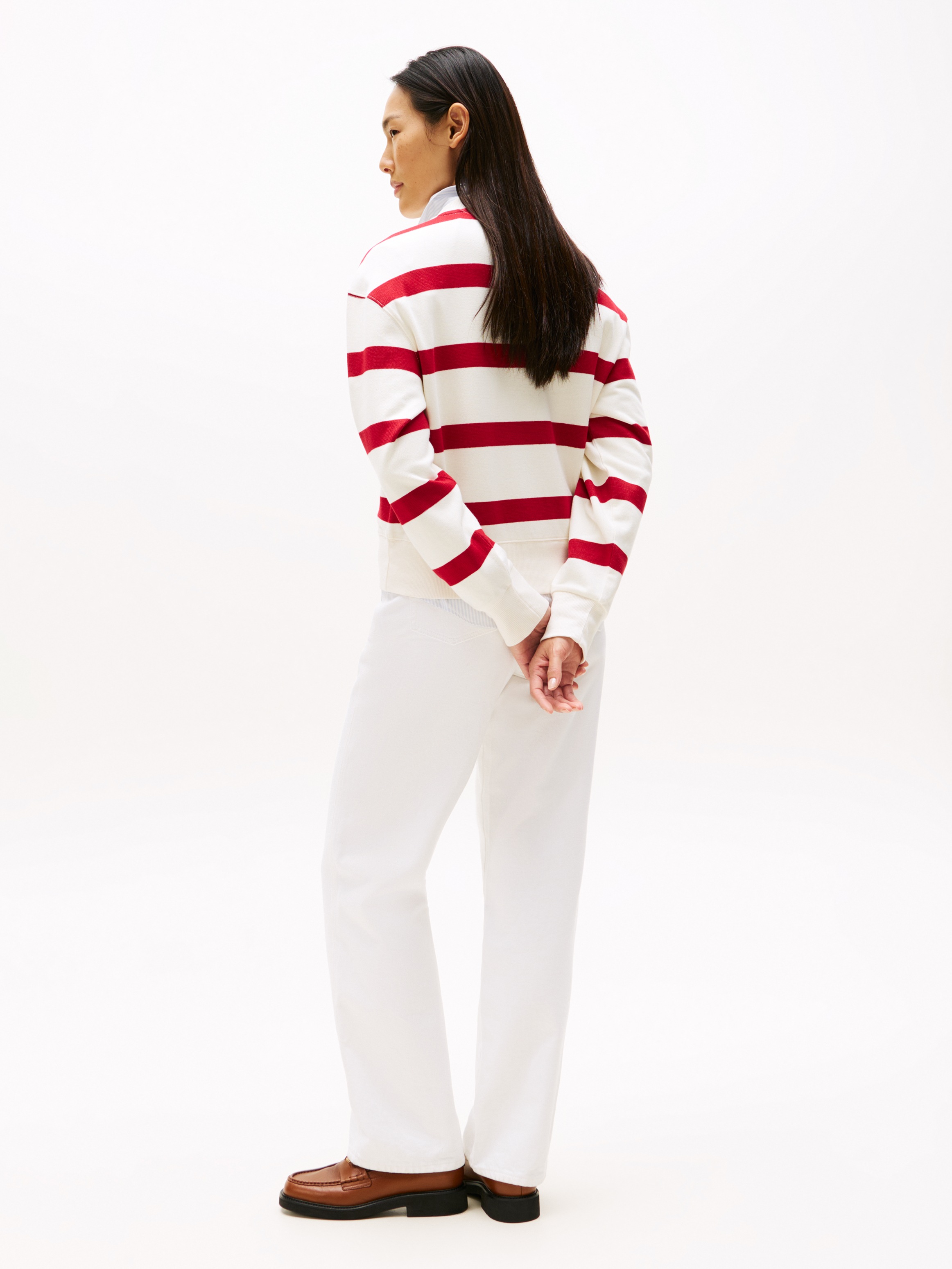 Tommy Hilfiger Sweatshirt »SCRIPT REG PIQUE SWTSHRT«, mit Tommy Hilfiger Script Logo-Schriftzug