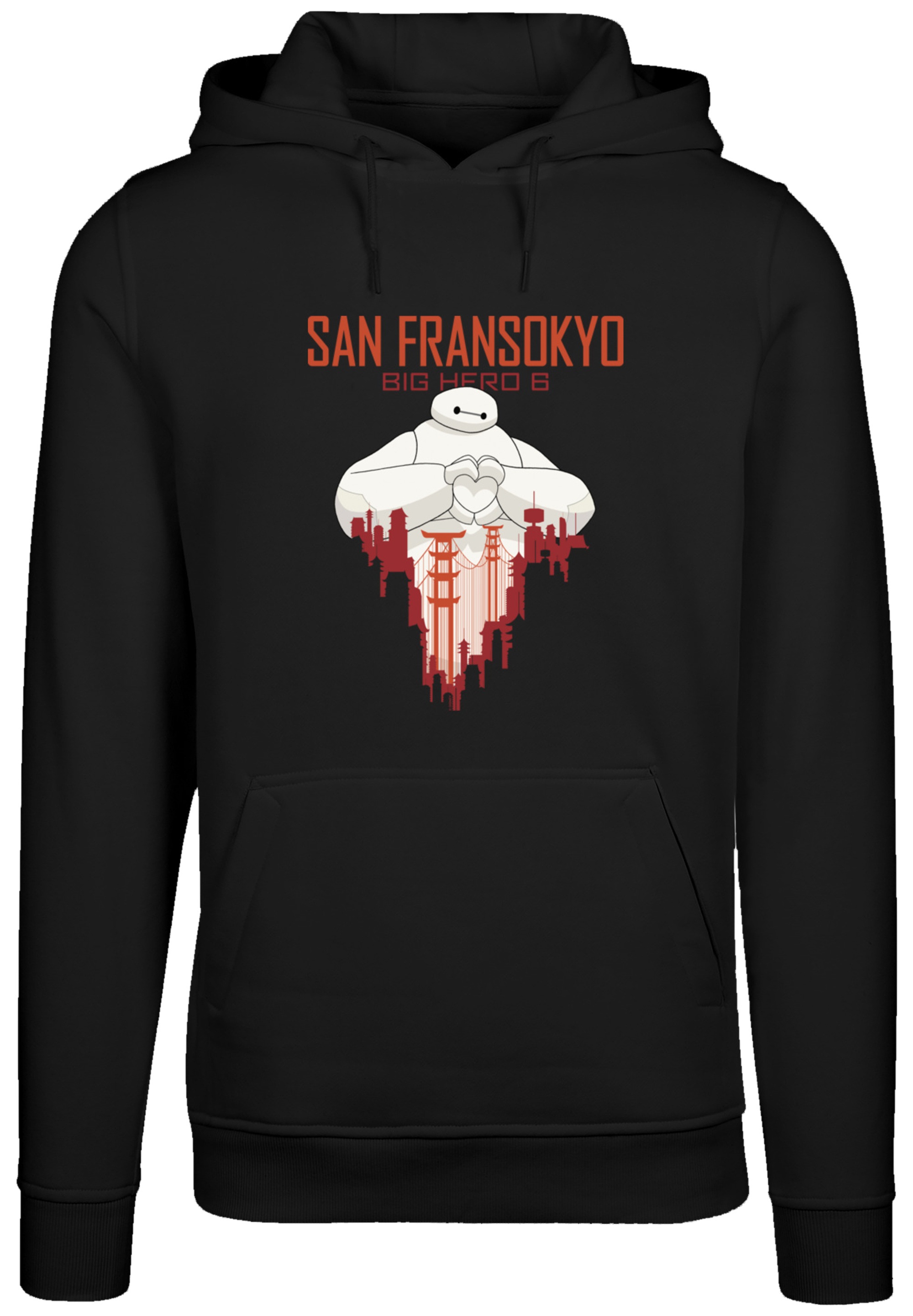 F4NT4STIC Kapuzenpullover »Big Hero 6 Baymax San Fransokyo Heart«, Premium Qualität