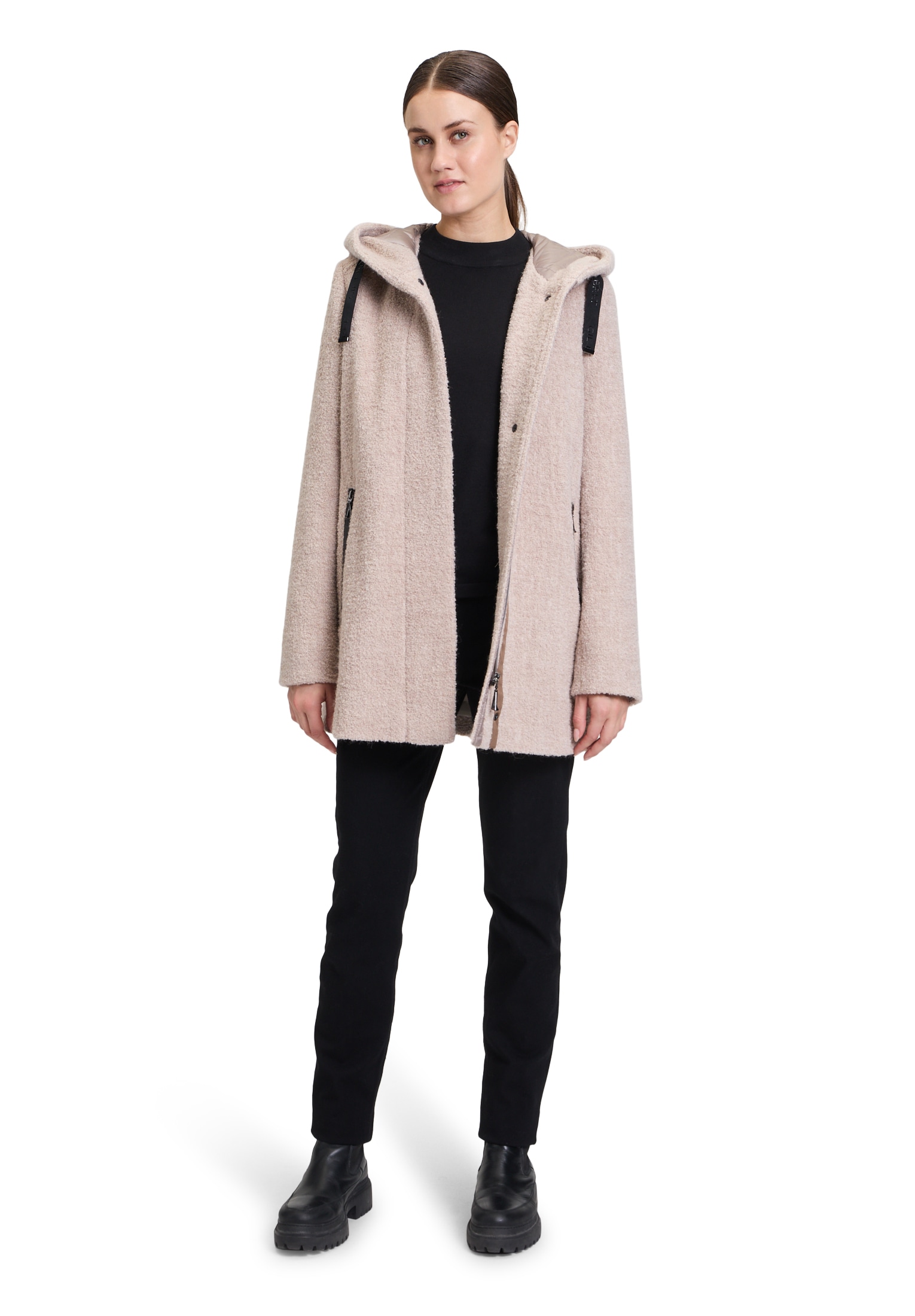 Gil Bret Wolljacke »Damen mit Kapuze« mit Kapuze