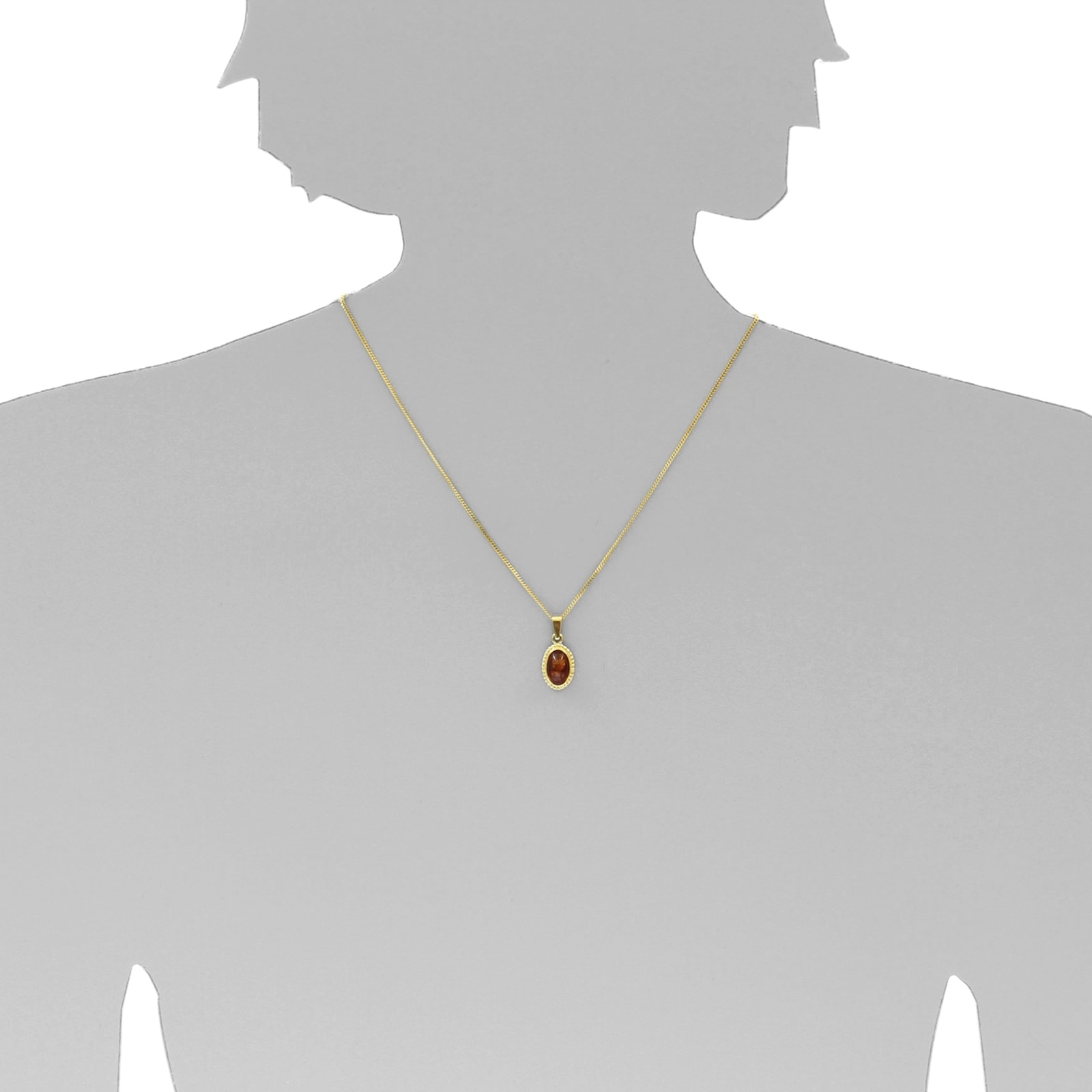 OSTSEE-SCHMUCK Kette und Anhänger Set »- Julie - Gold 333/000 - Bernstein«