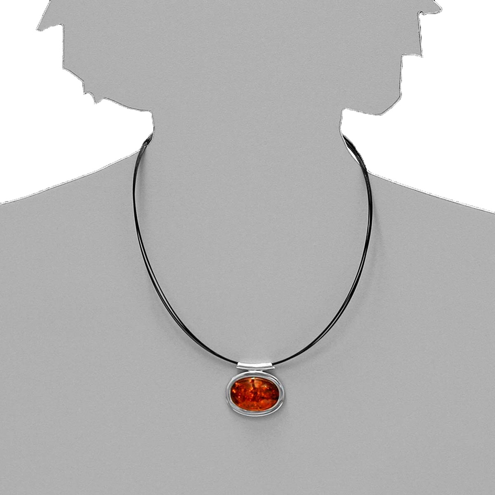Ostsee-Schmuck Birte Pendant White 28x30mm 3